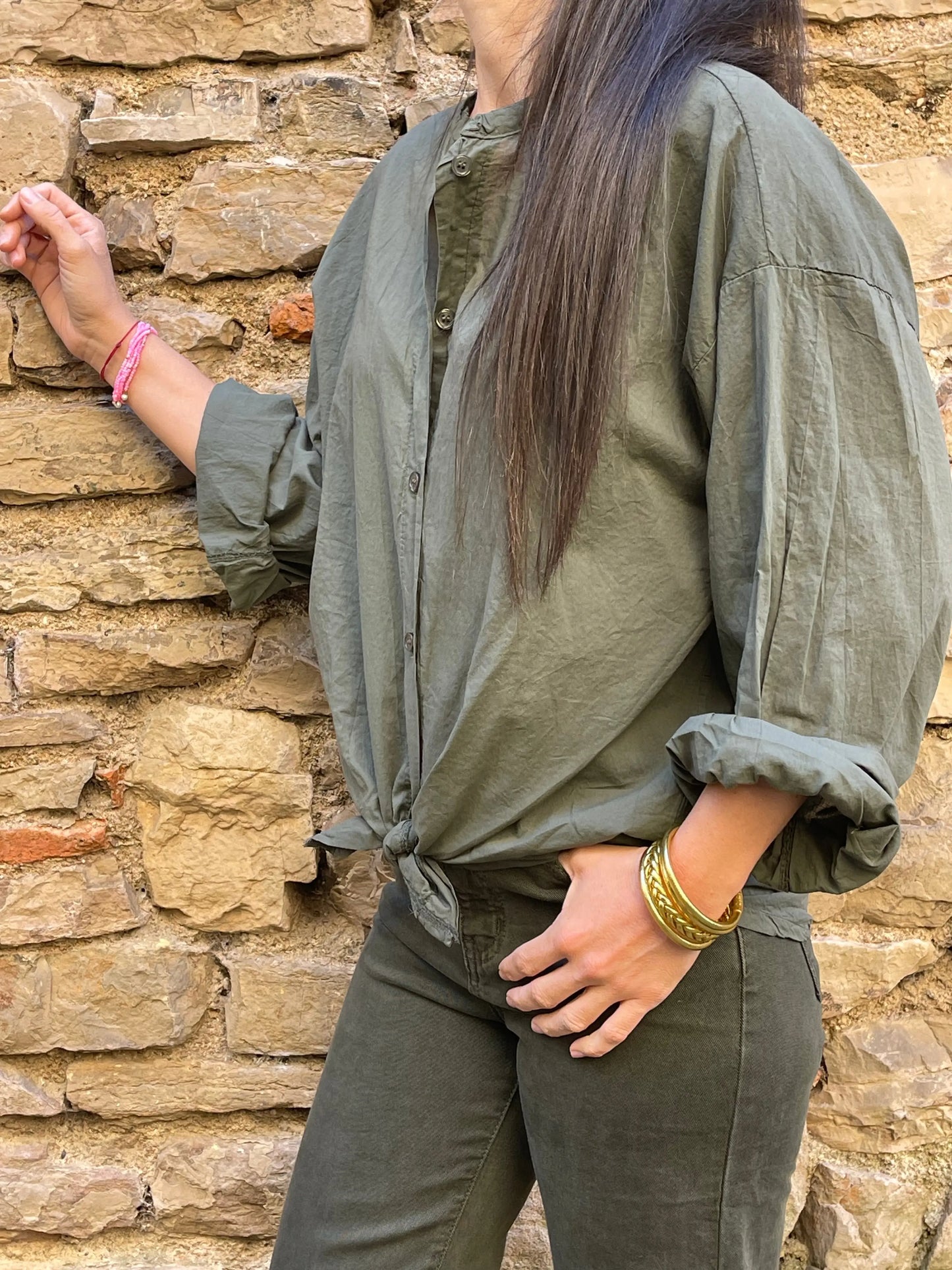 Chemise CAMILLE - Kaki Marguerite