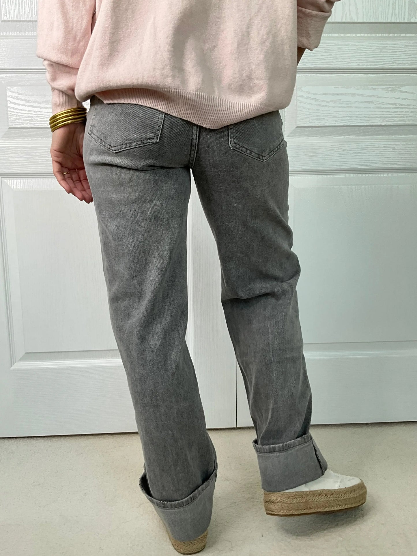 Jeans QUEEN Gris Marguerite