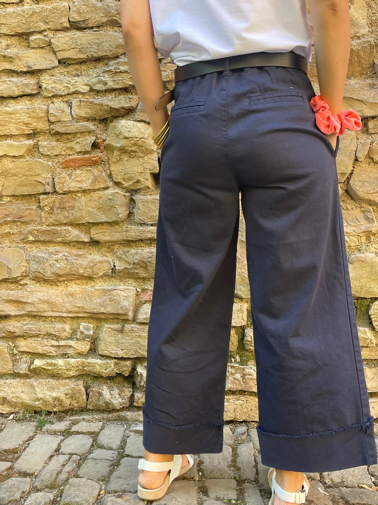 Pantalon EMY - Bleu marine Marguerite