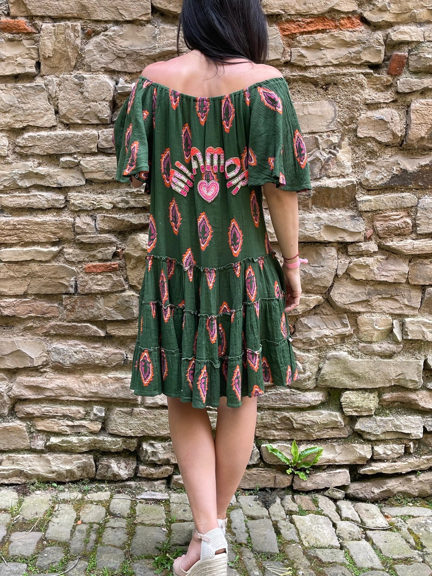 Robe AMOR - Verte Marguerite