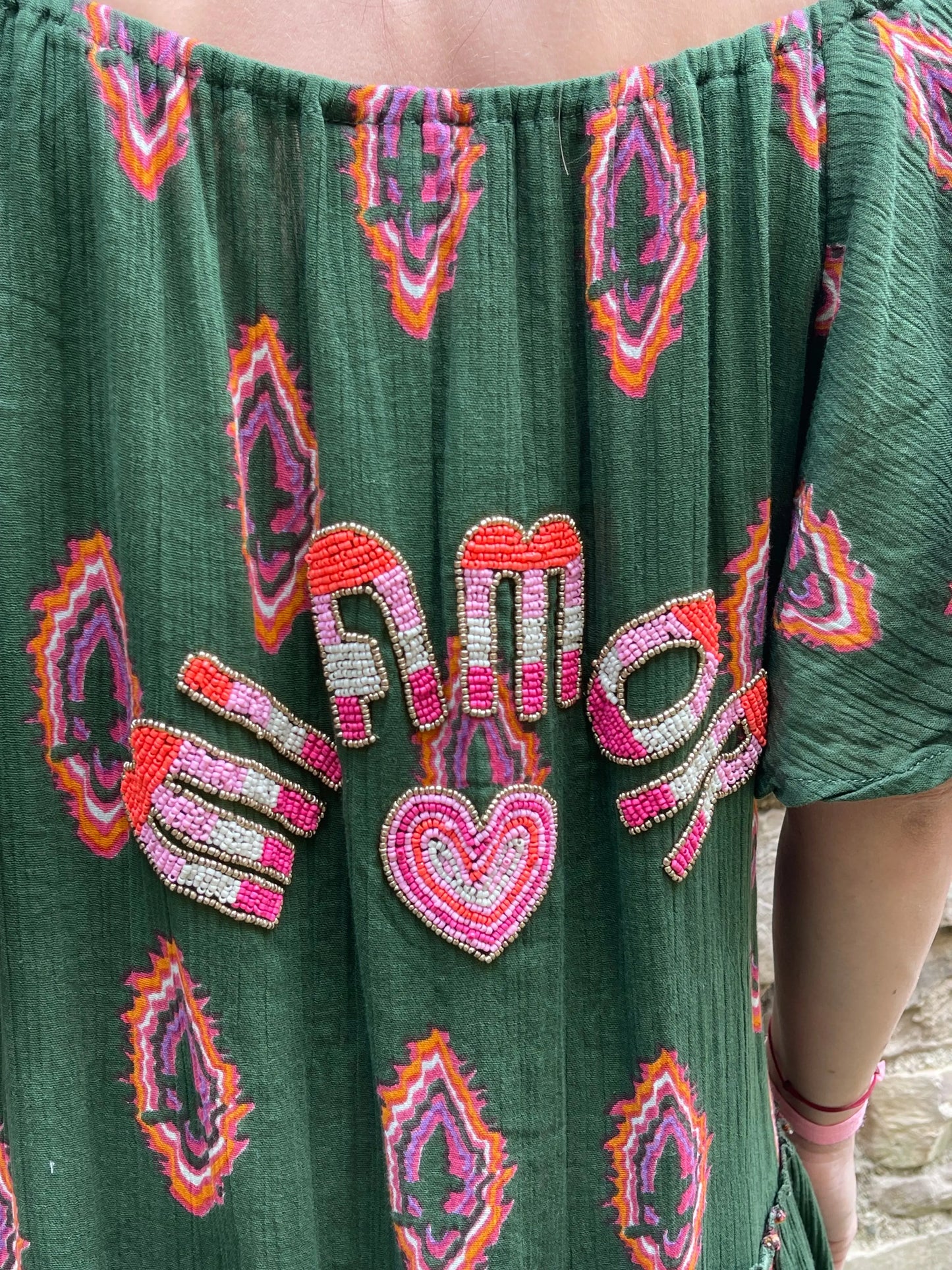 Robe AMOR - Verte Marguerite