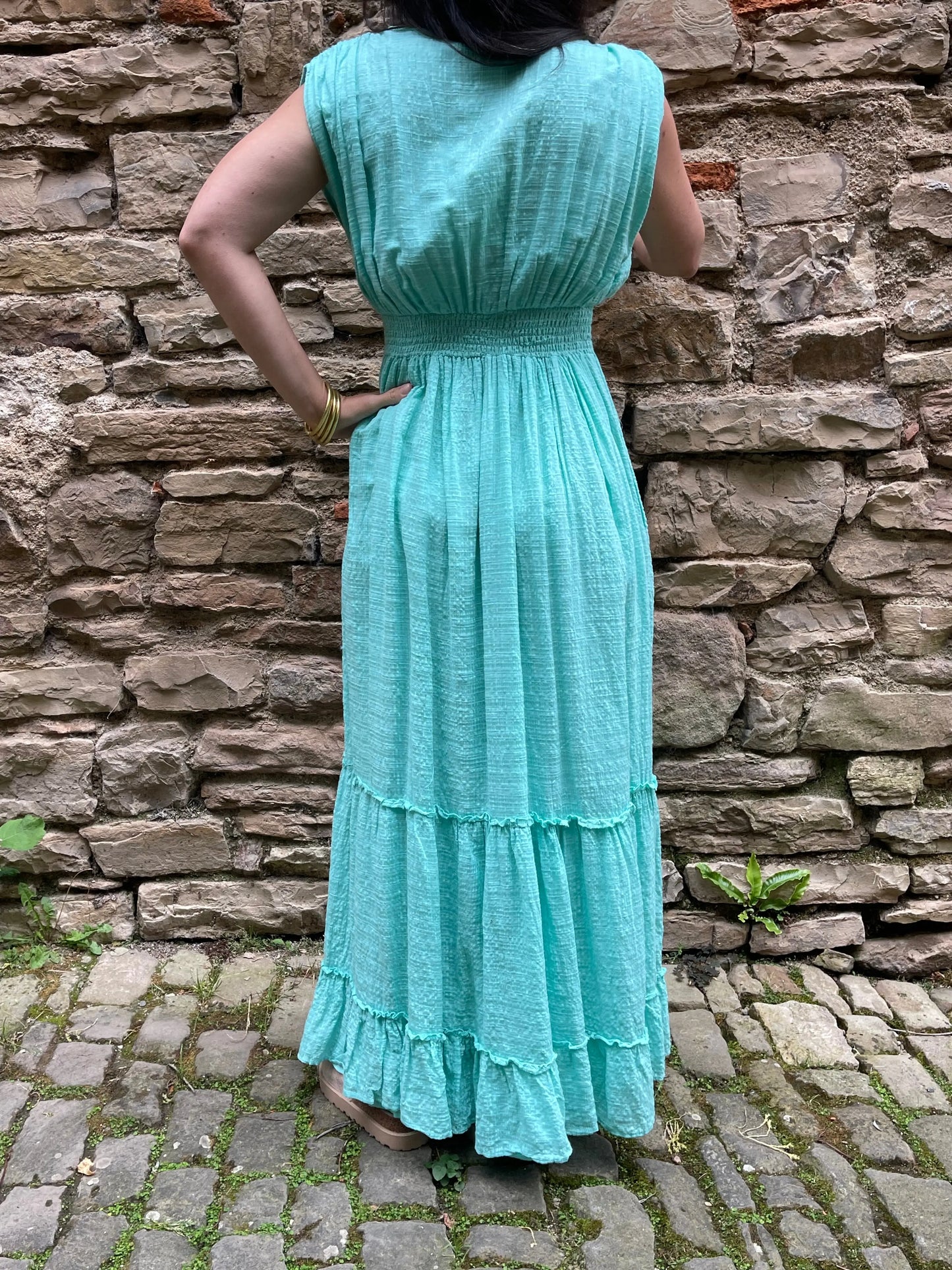 Robe BOHO - Turquoise Marguerite