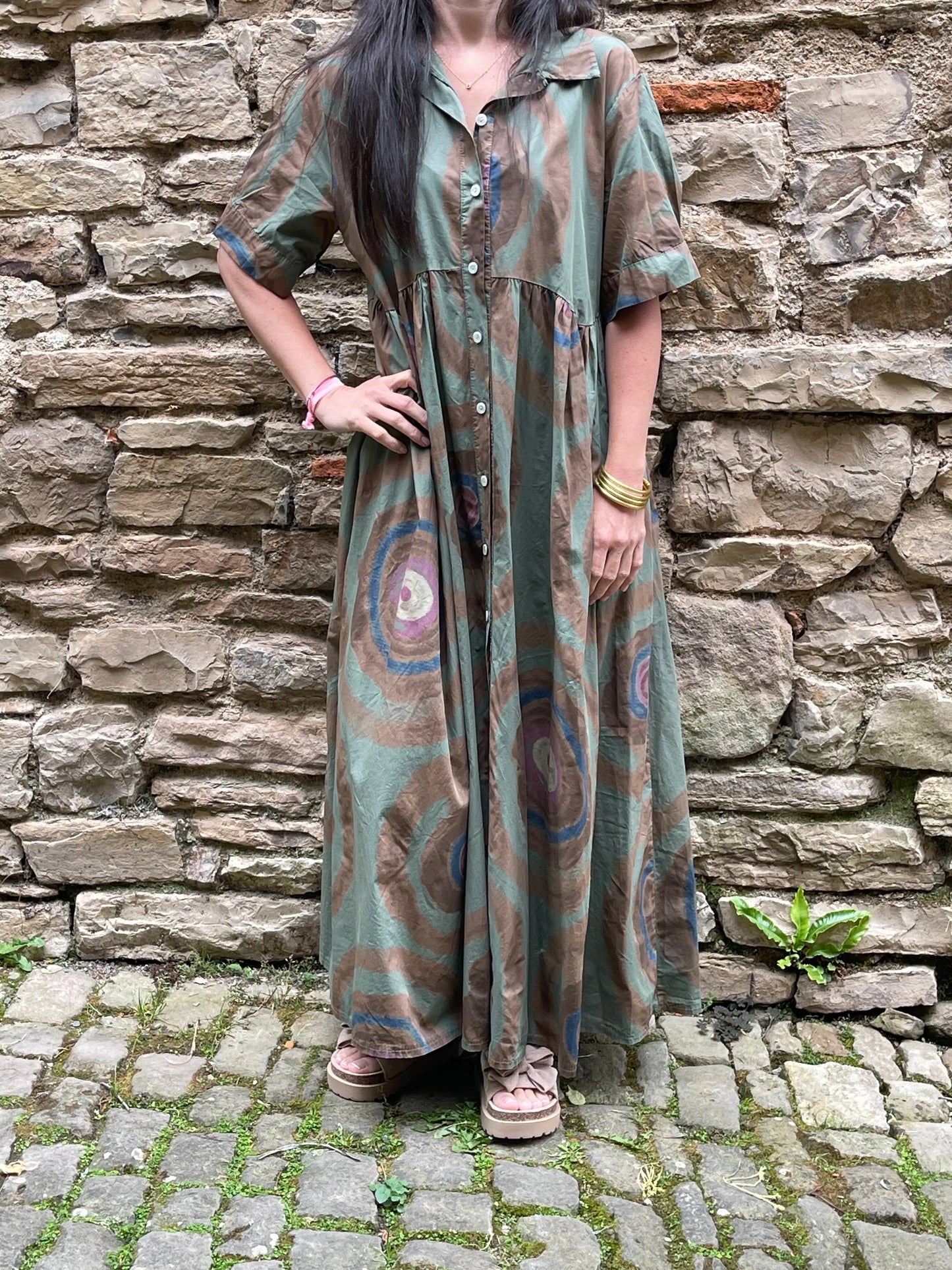 Robe NOA - Kaki Marguerite