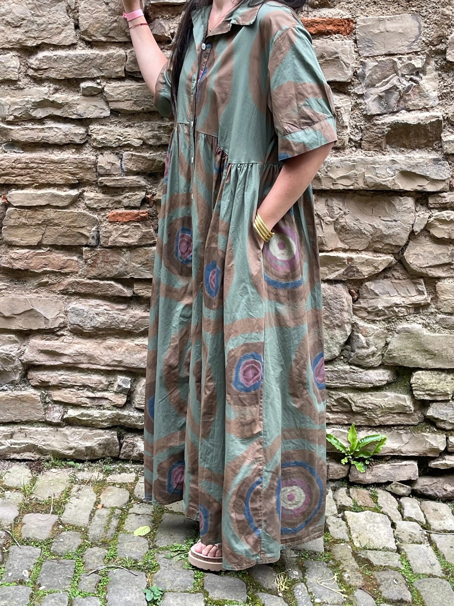 Robe NOA - Kaki Marguerite