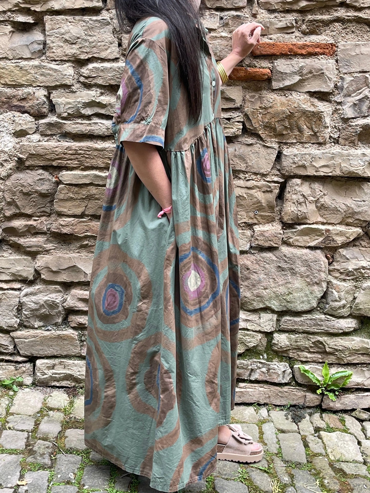 Robe NOA - Kaki Marguerite