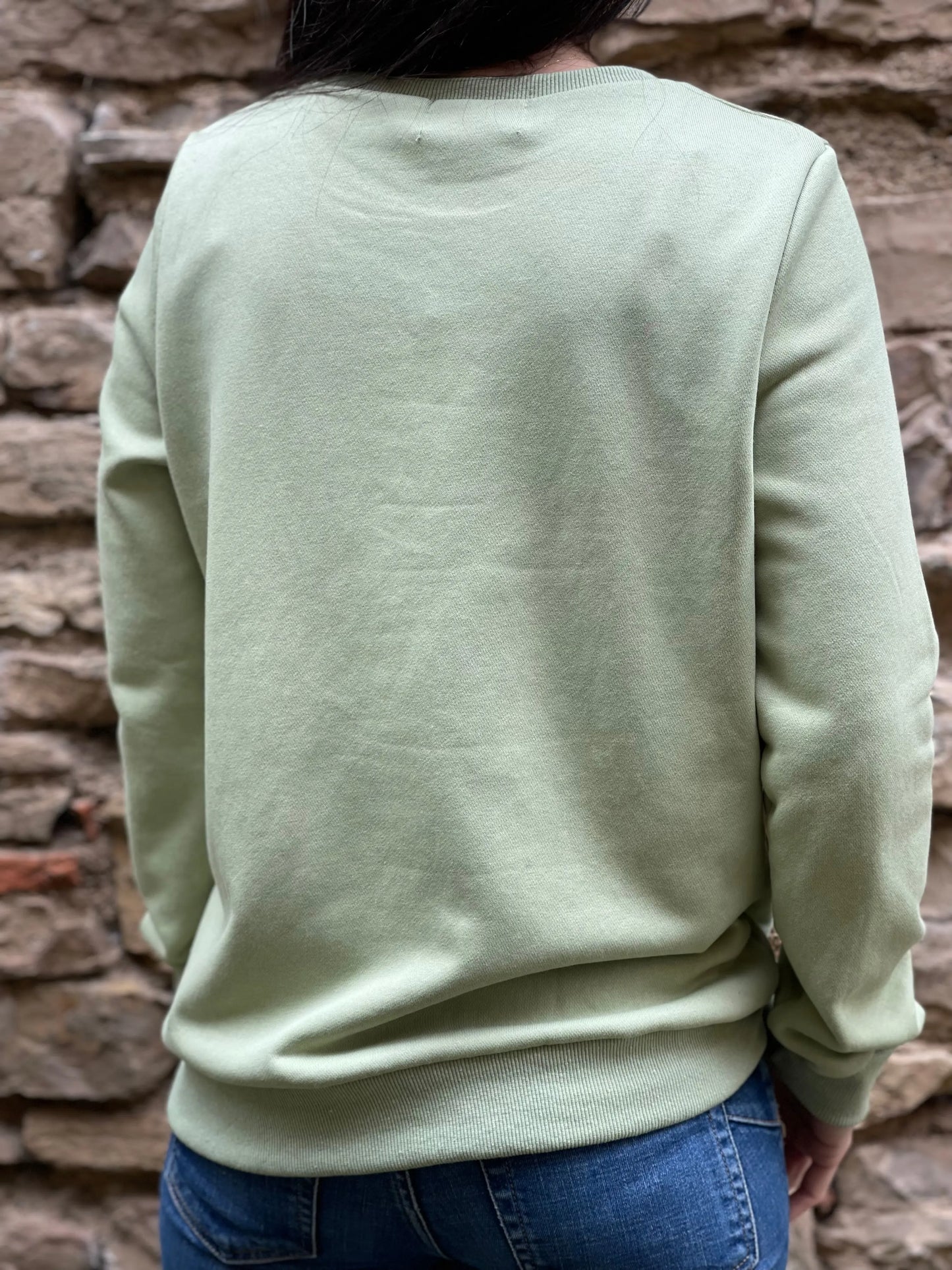 Sweat AMOUR vert d’eau Marguerite
