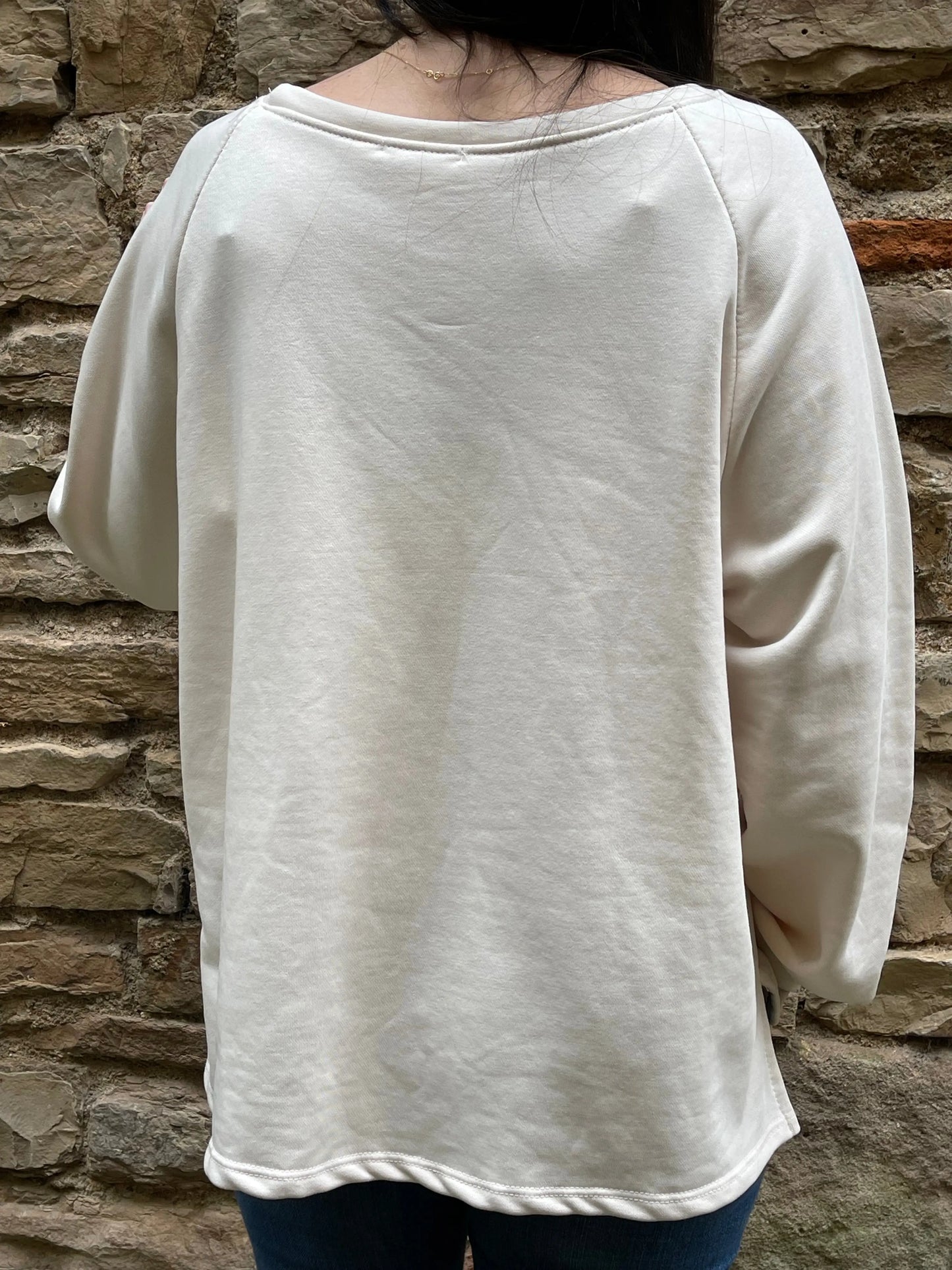 Sweat HEART beige Marguerite