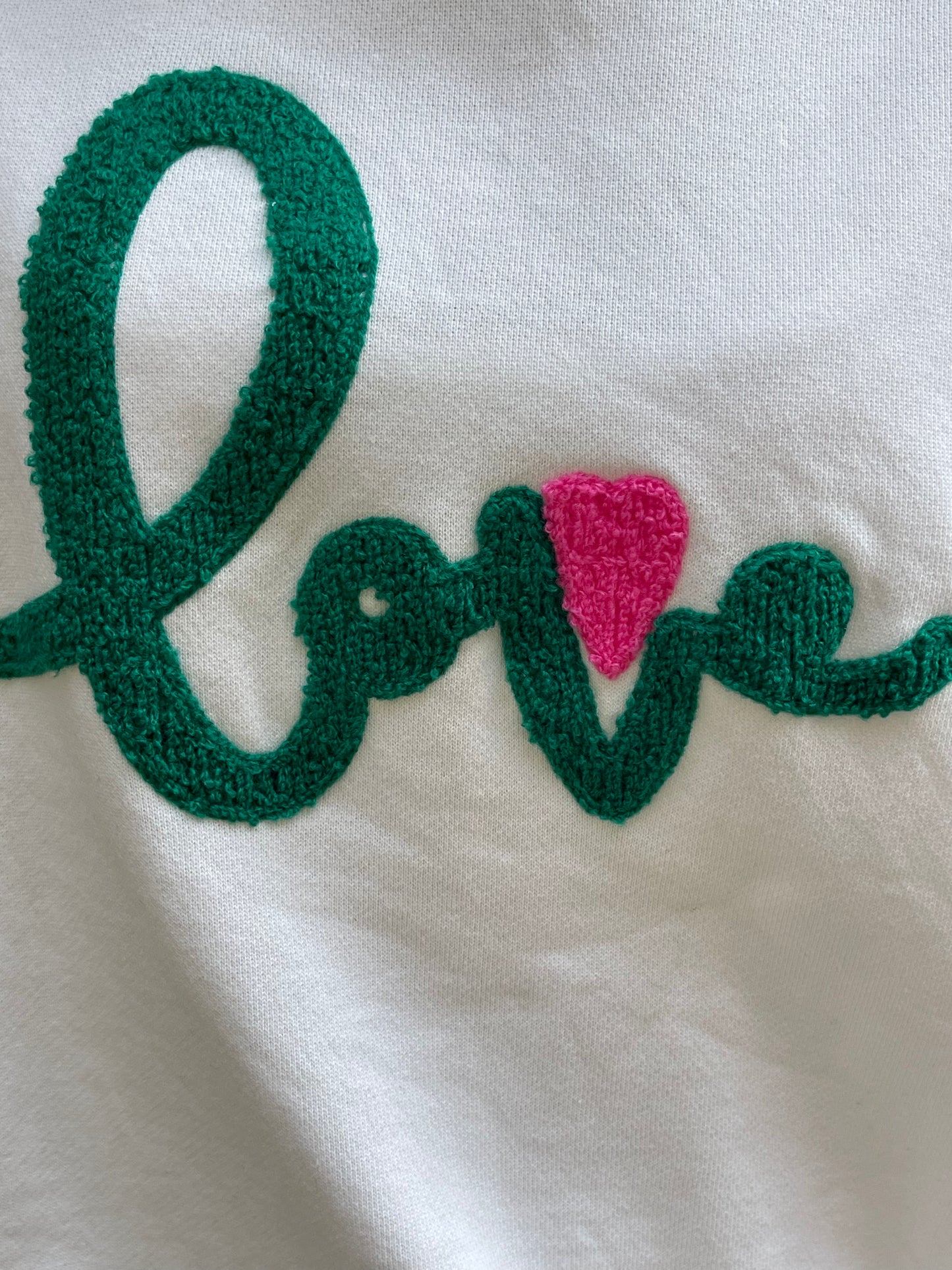 Sweat LOVE - Blanc Marguerite