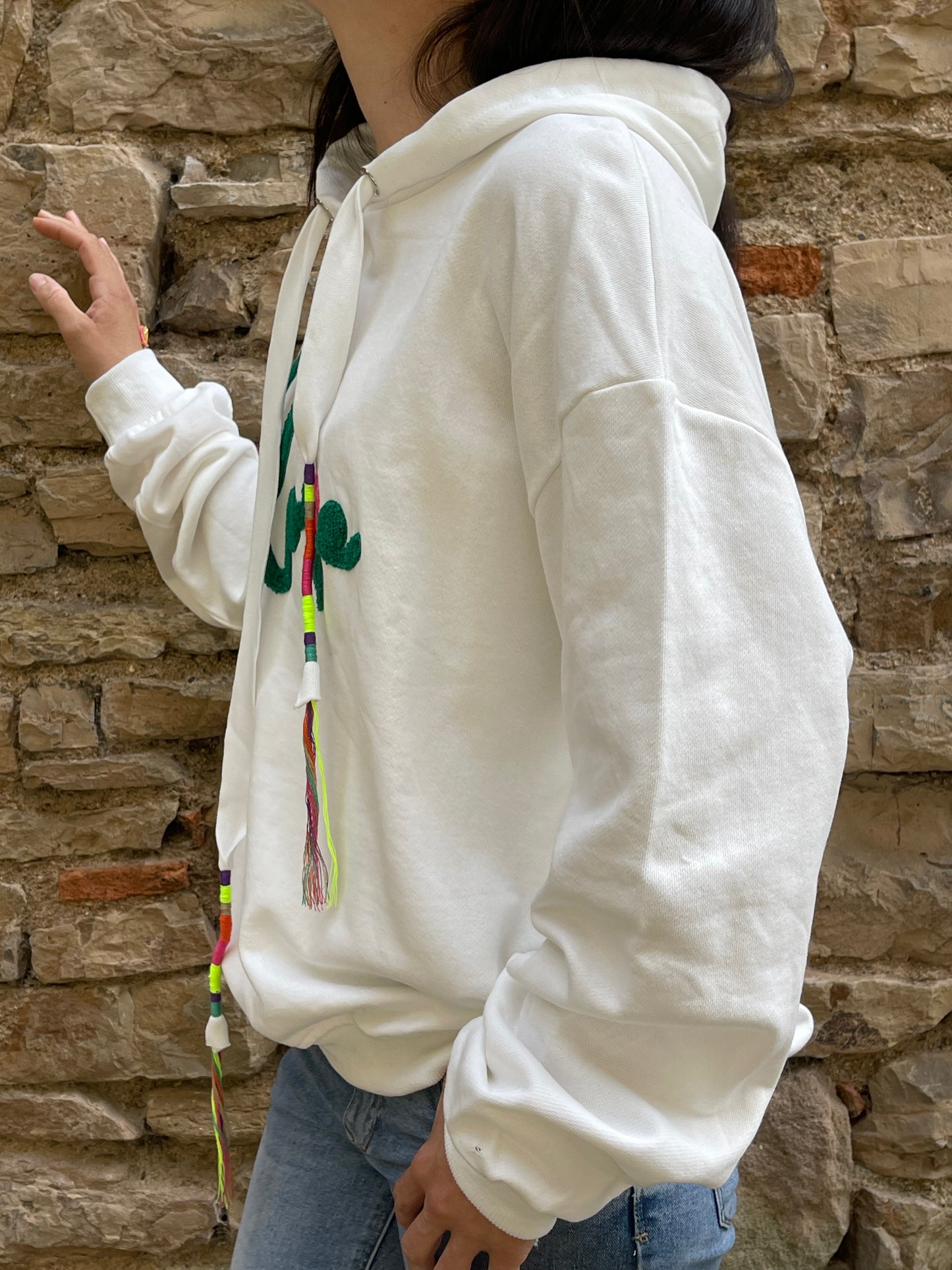 Sweat LOVE - Blanc Marguerite