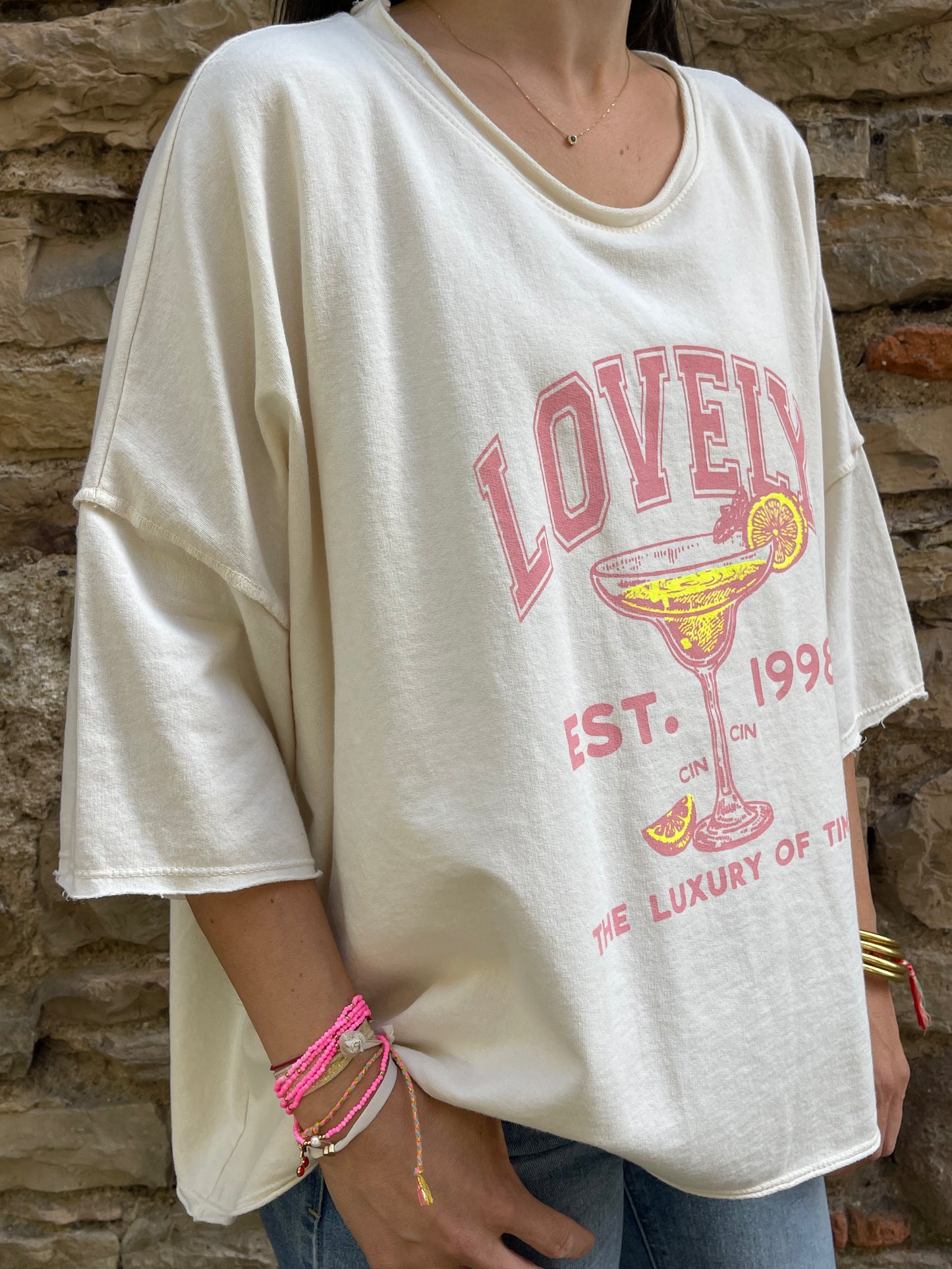 Sweat LOVELY - Blanc Marguerite