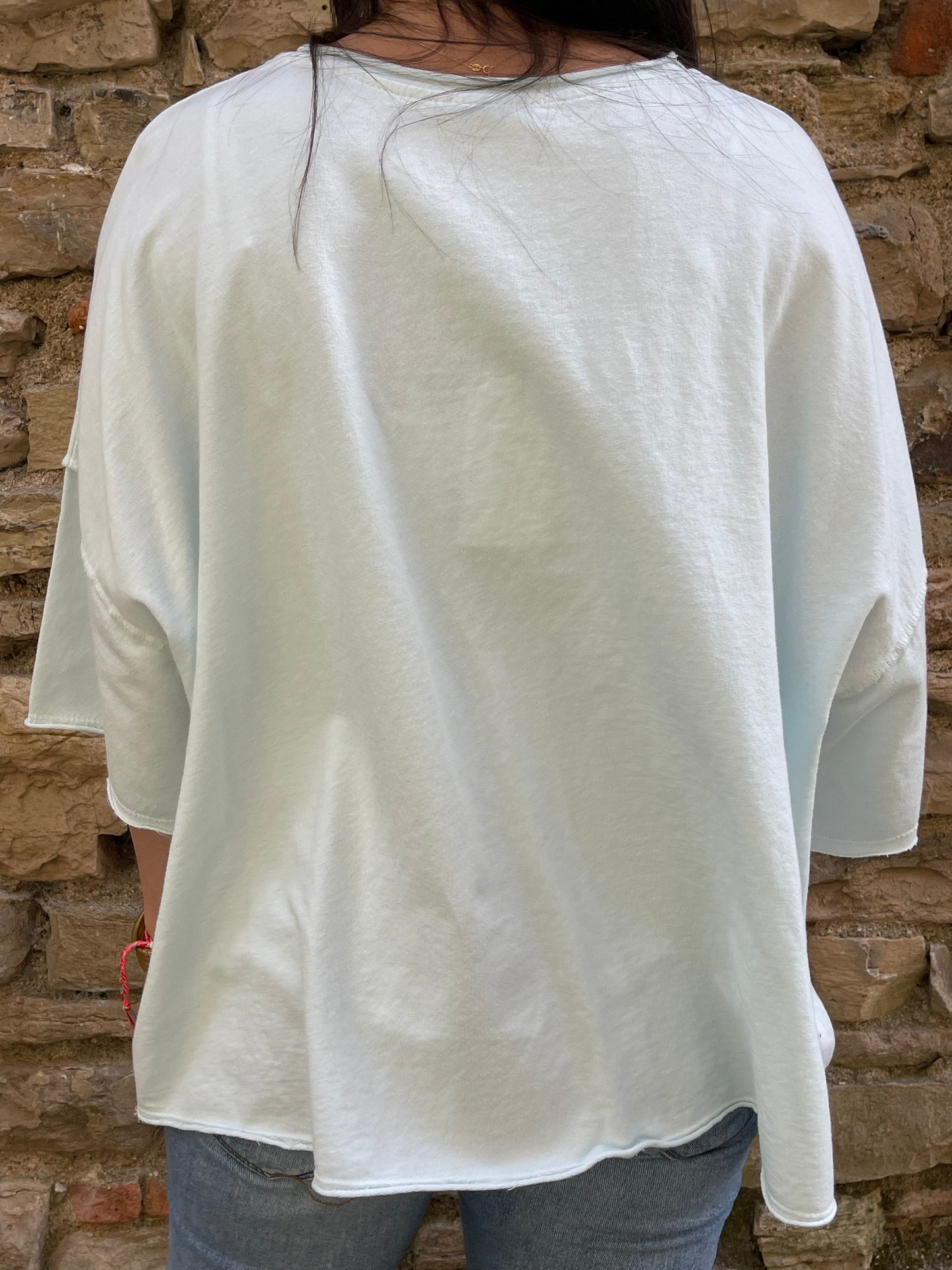 Sweat LOVELY - Bleu ciel Marguerite