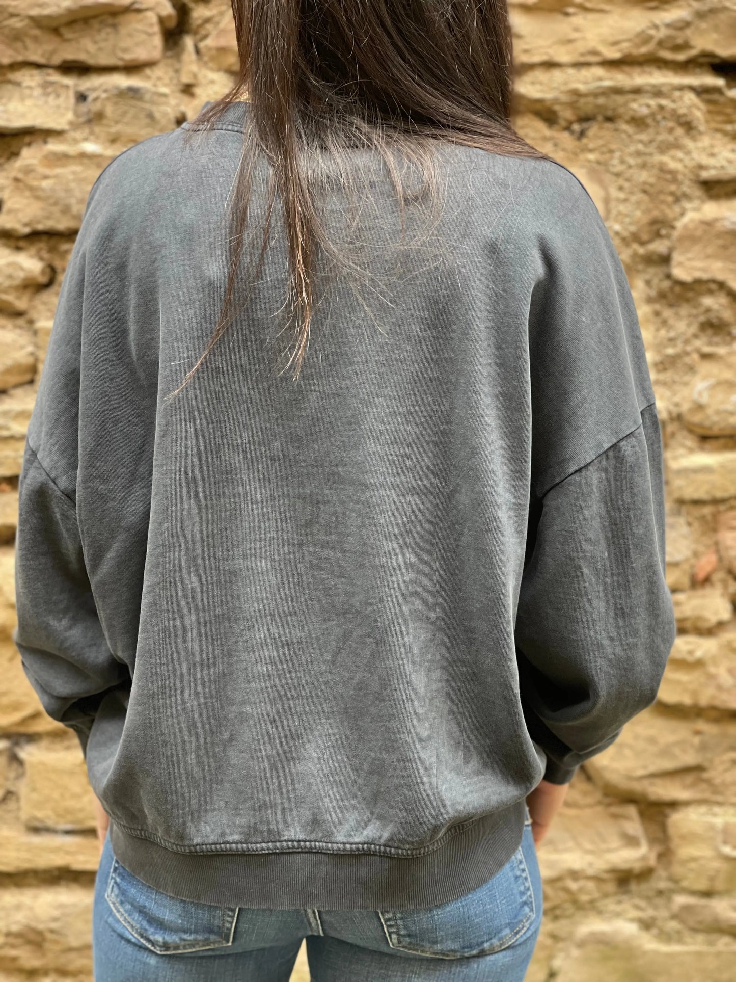 Sweat MINNIE gris Marguerite