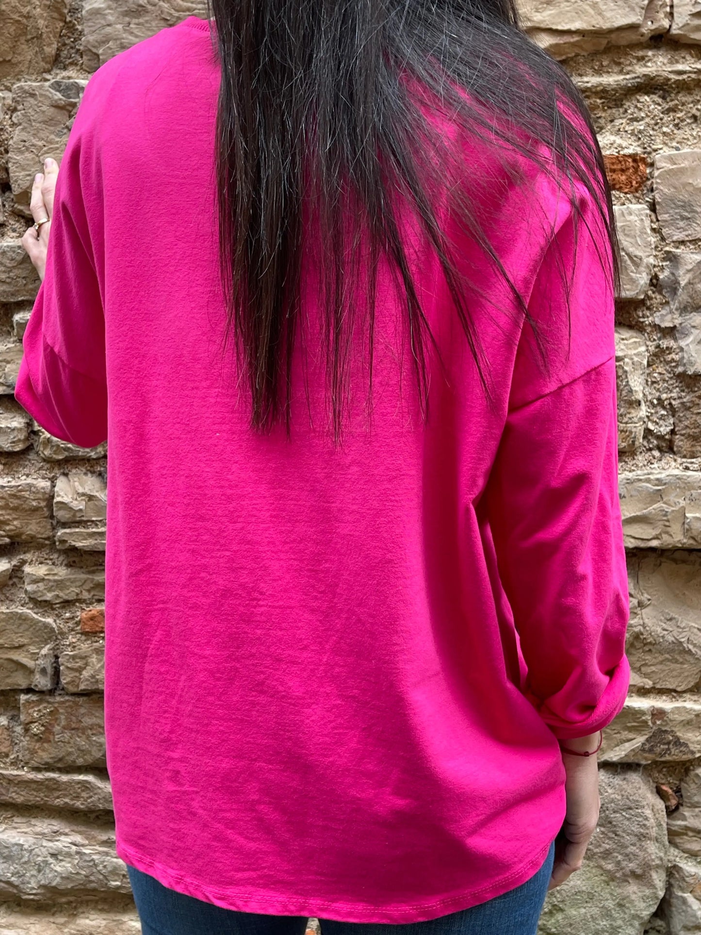 Sweat fin PINK rose fushia Marguerite