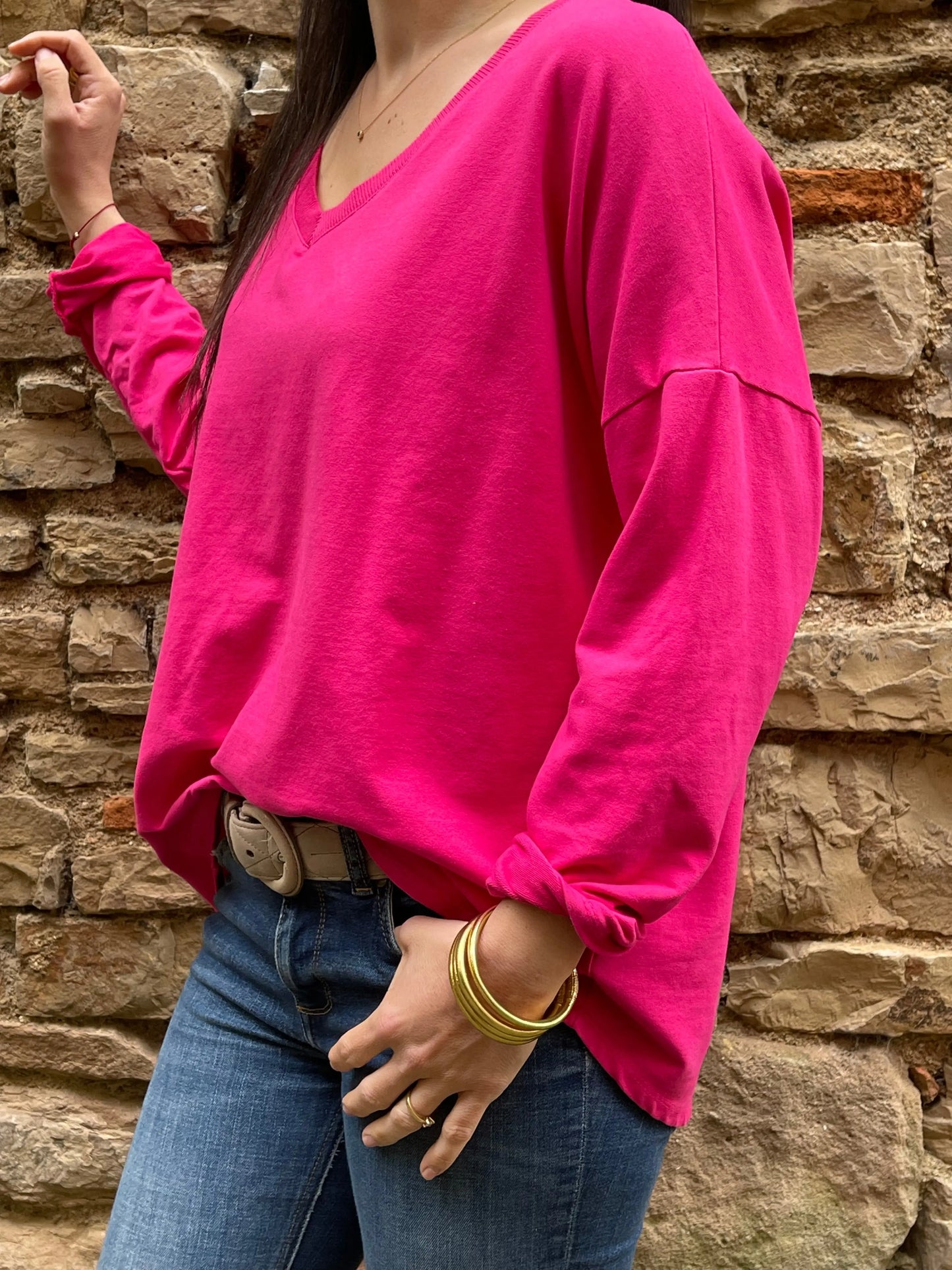 Sweat fin PINK rose fushia Marguerite