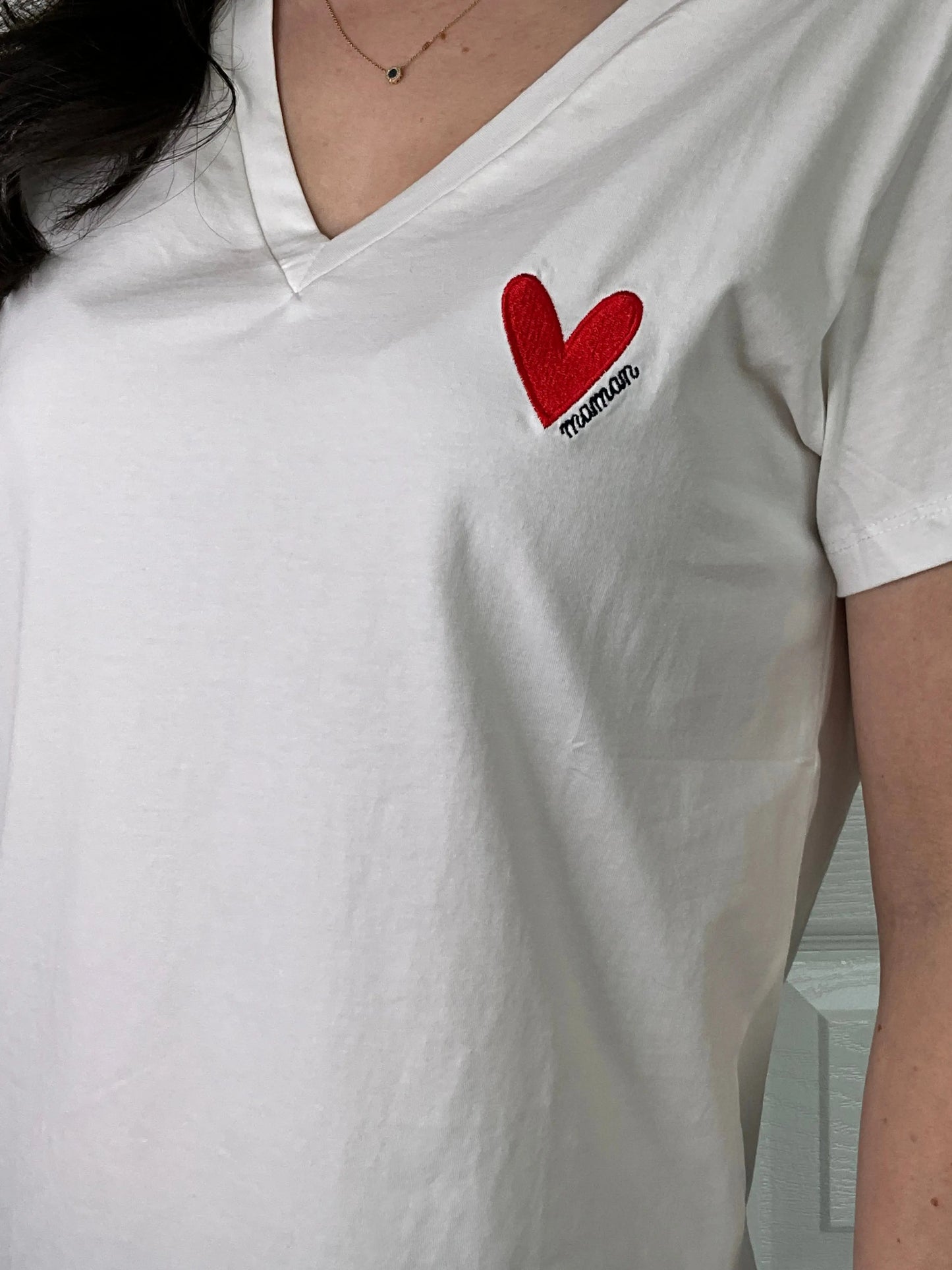 T-shirt MOM Blanc Marguerite