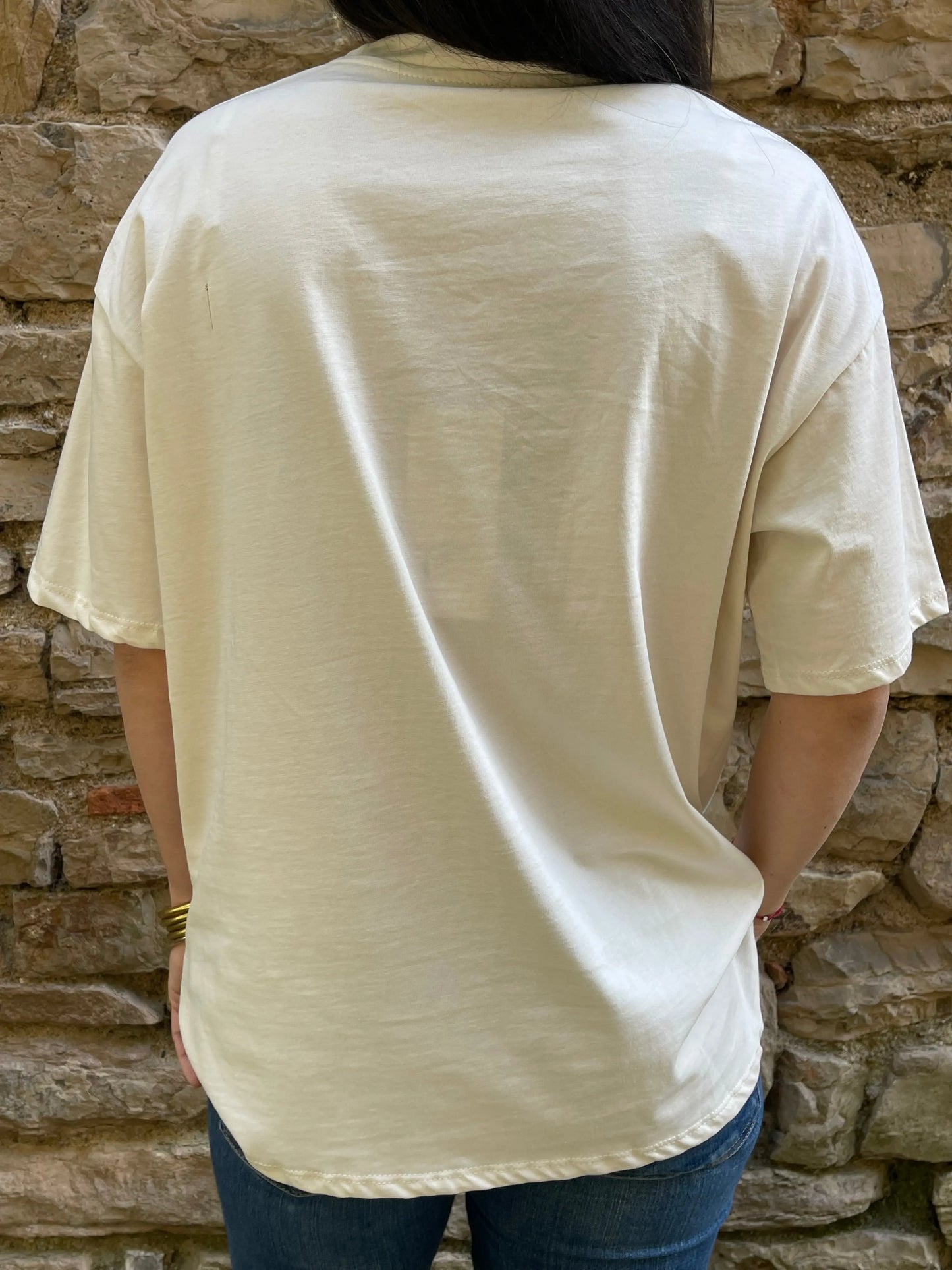 T-shirt SOHO - Beige clair Marguerite