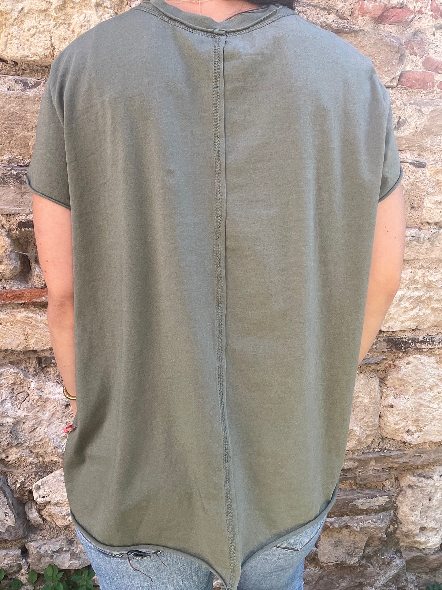 T-shirt STYLE - Kaki Marguerite
