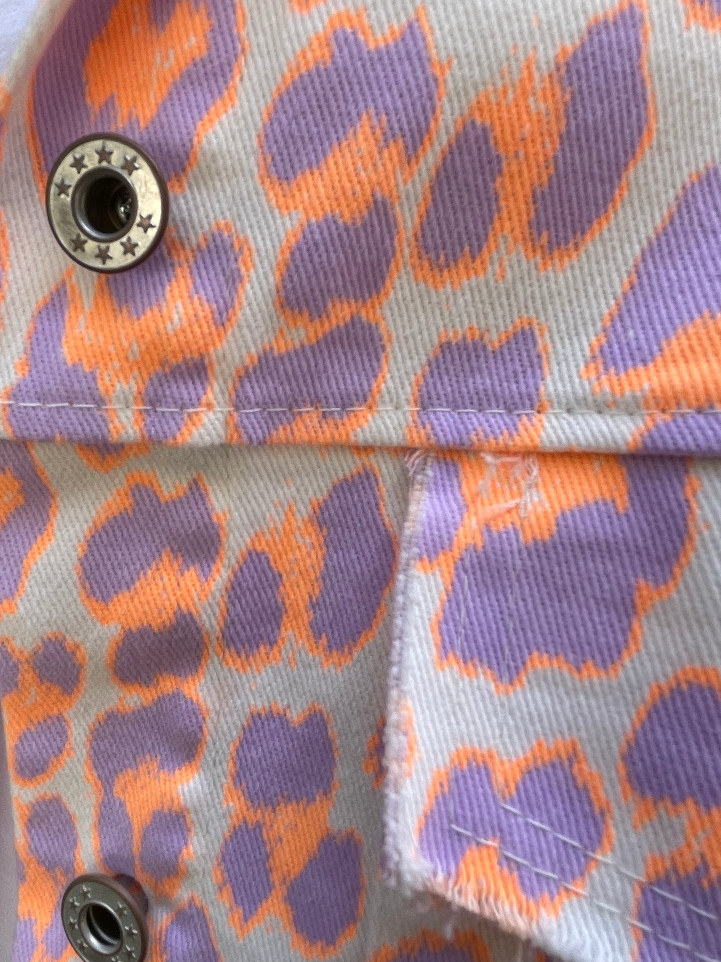 Veste LÉOPARD - Violet et Orange fluo Marguerite