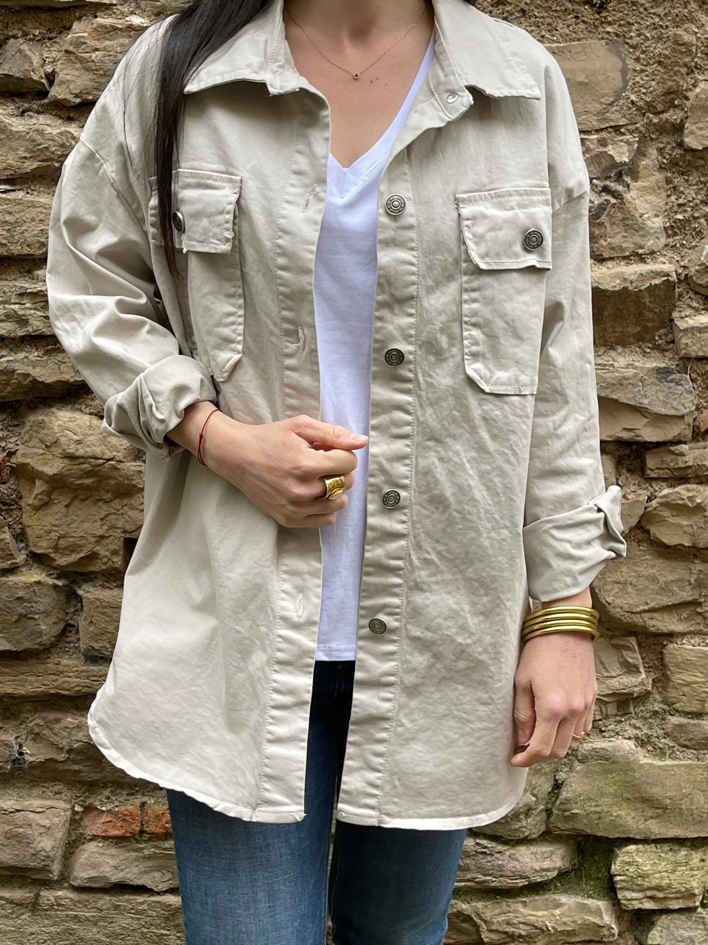 Veste SMILE - Beige Marguerite