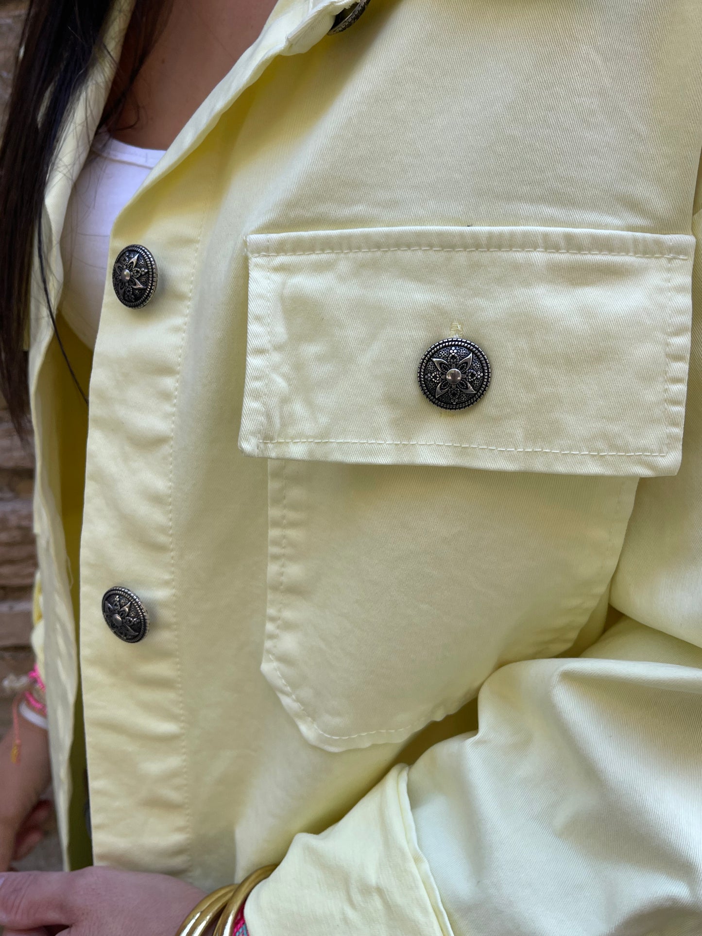 Veste SMILE - Jaune Marguerite