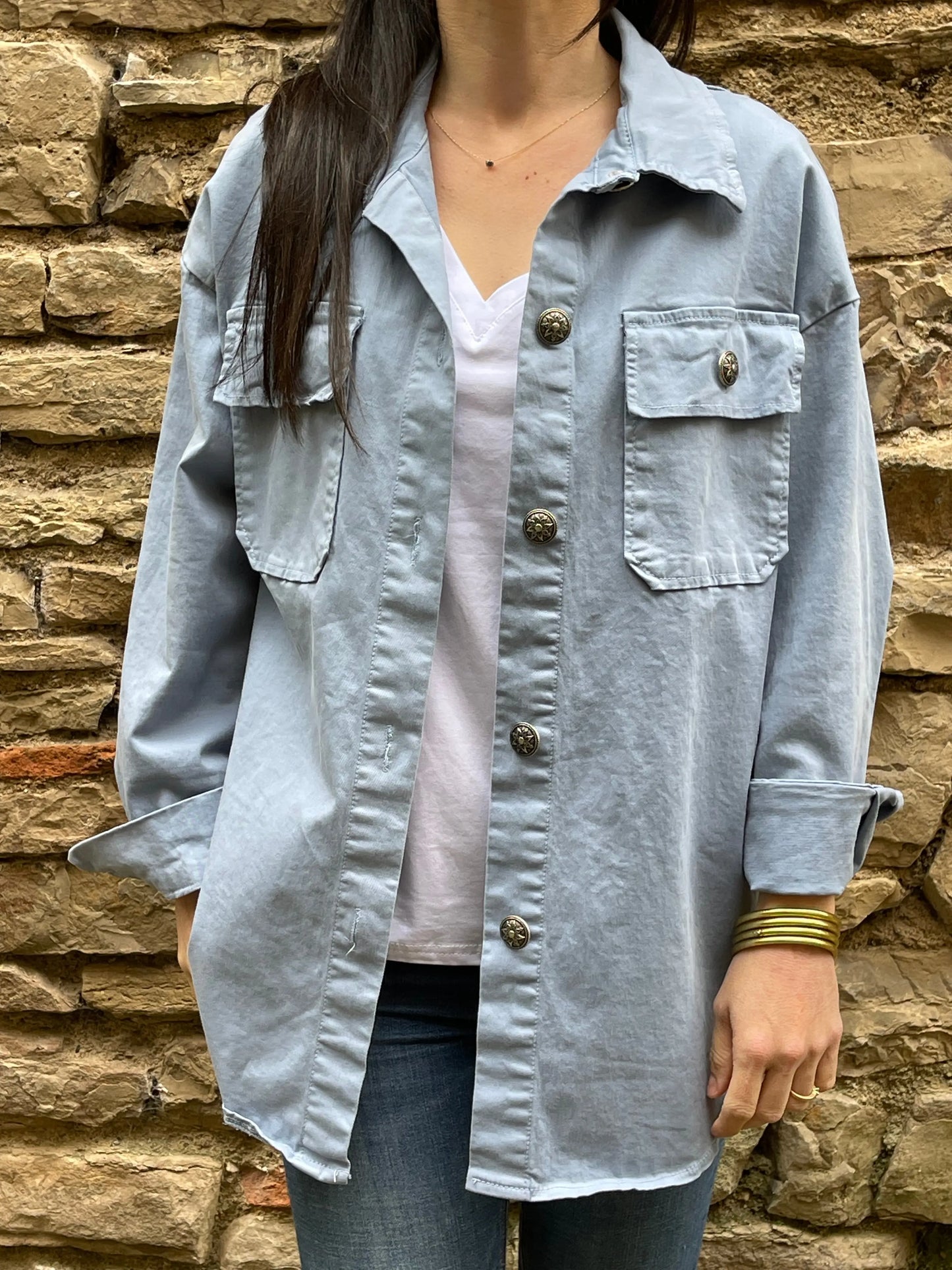 Veste SMILEY - Bleu Marguerite