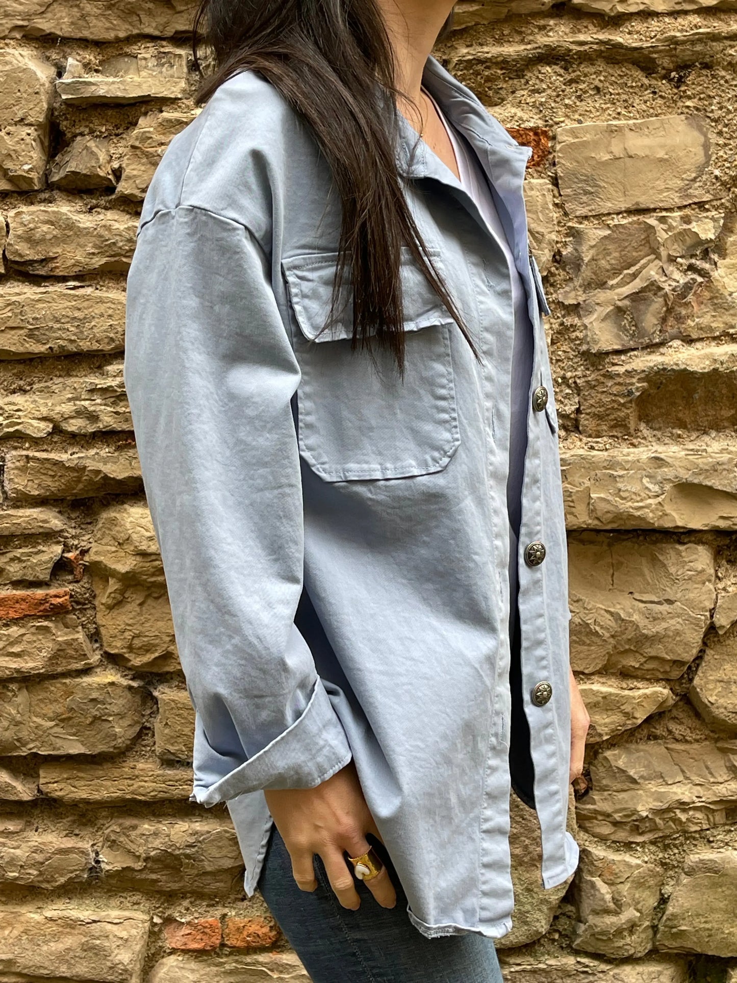 Veste SMILEY - Bleu Marguerite