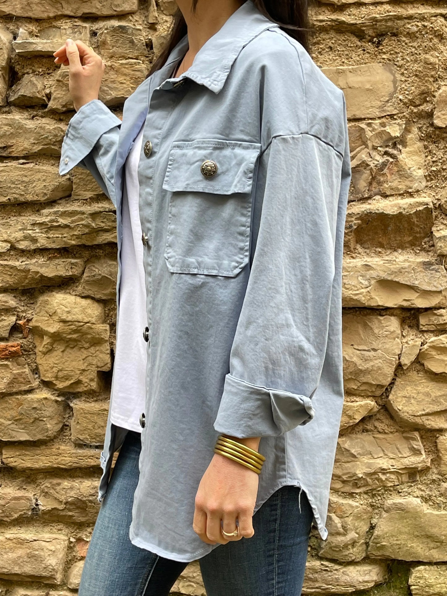 Veste SMILEY - Bleu Marguerite