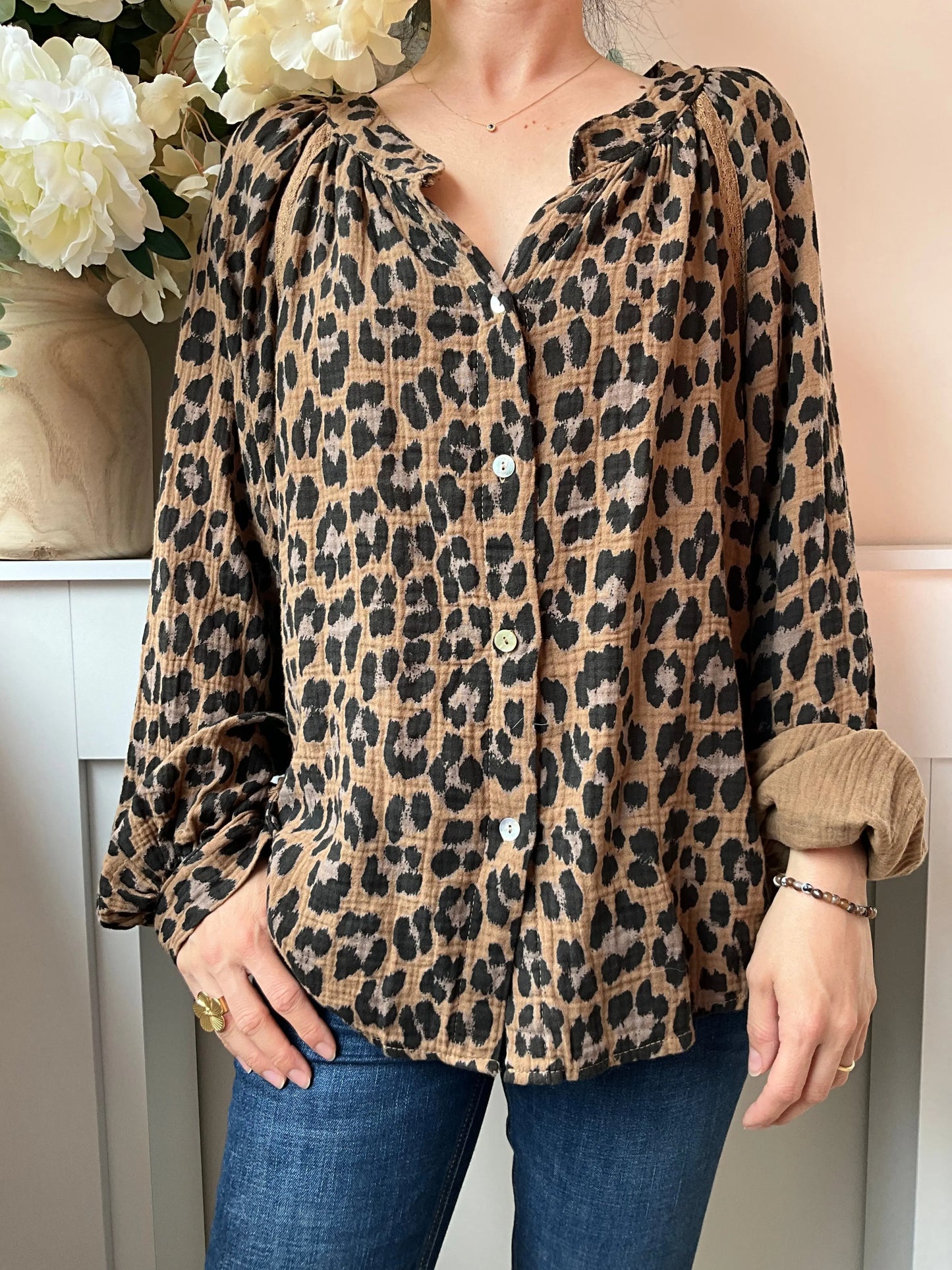 Blouse CHOUPY leopard Marguerite