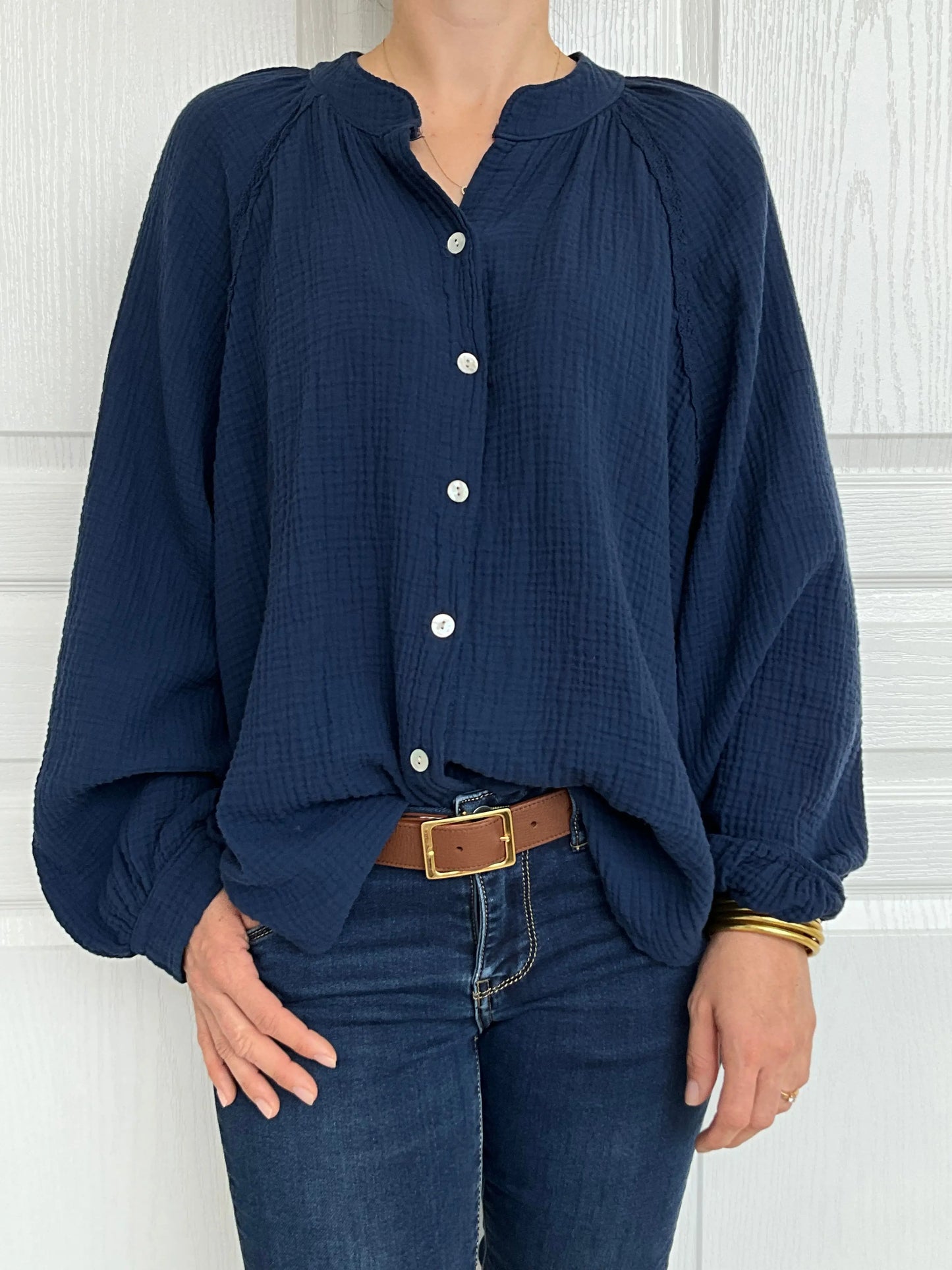 Blouse KAREN marine Marguerite