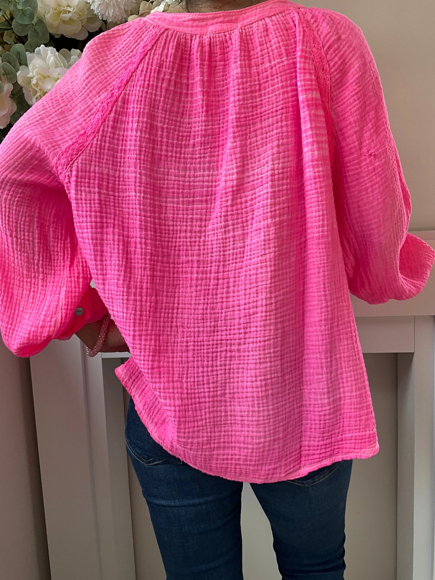 Blouse KAREN rose fluo Marguerite