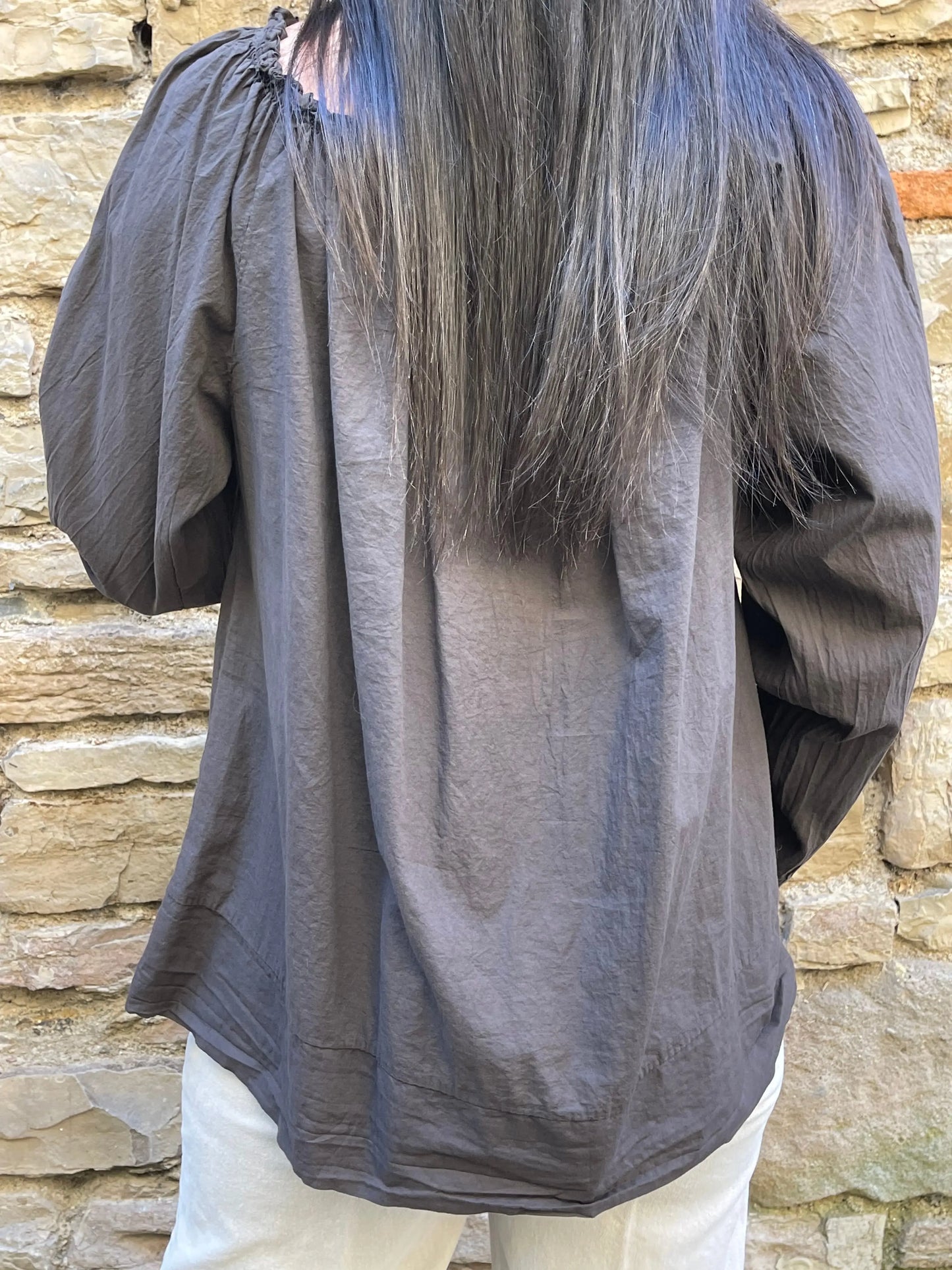 Blouse LINDA - Chocolat Marguerite