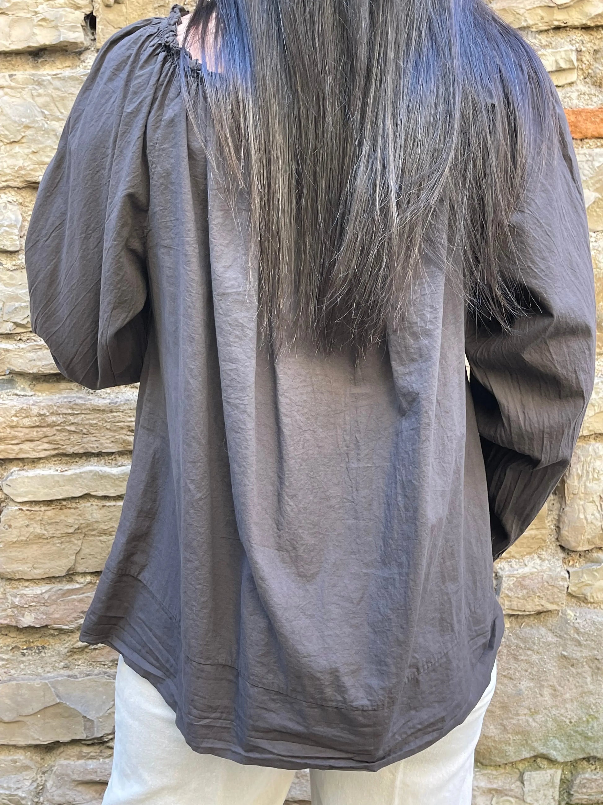 Blouse LINDA - Chocolat Marguerite