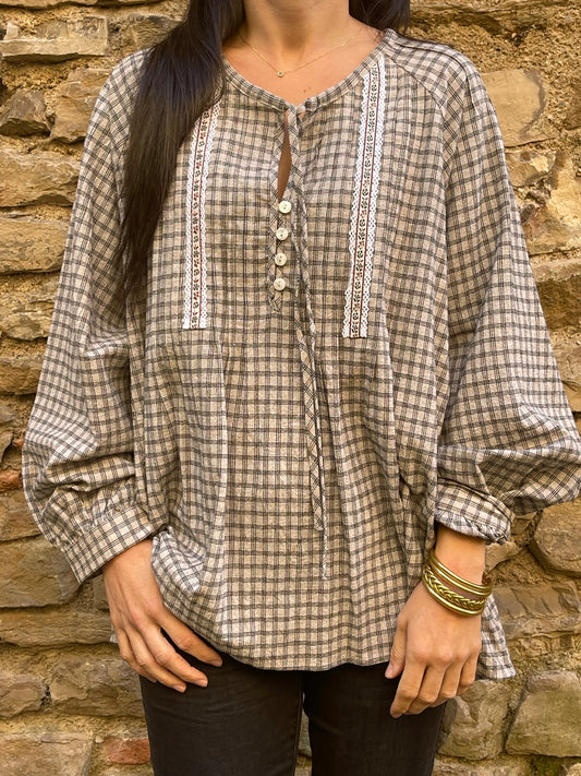 Blouse OLSONNE - Blanche cassé Marguerite