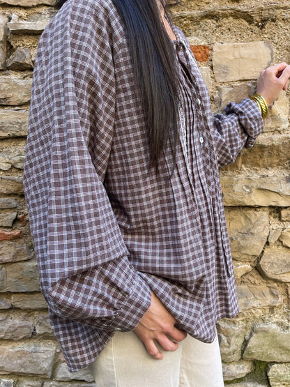 Blouse OLSONNE - Chocolat Marguerite