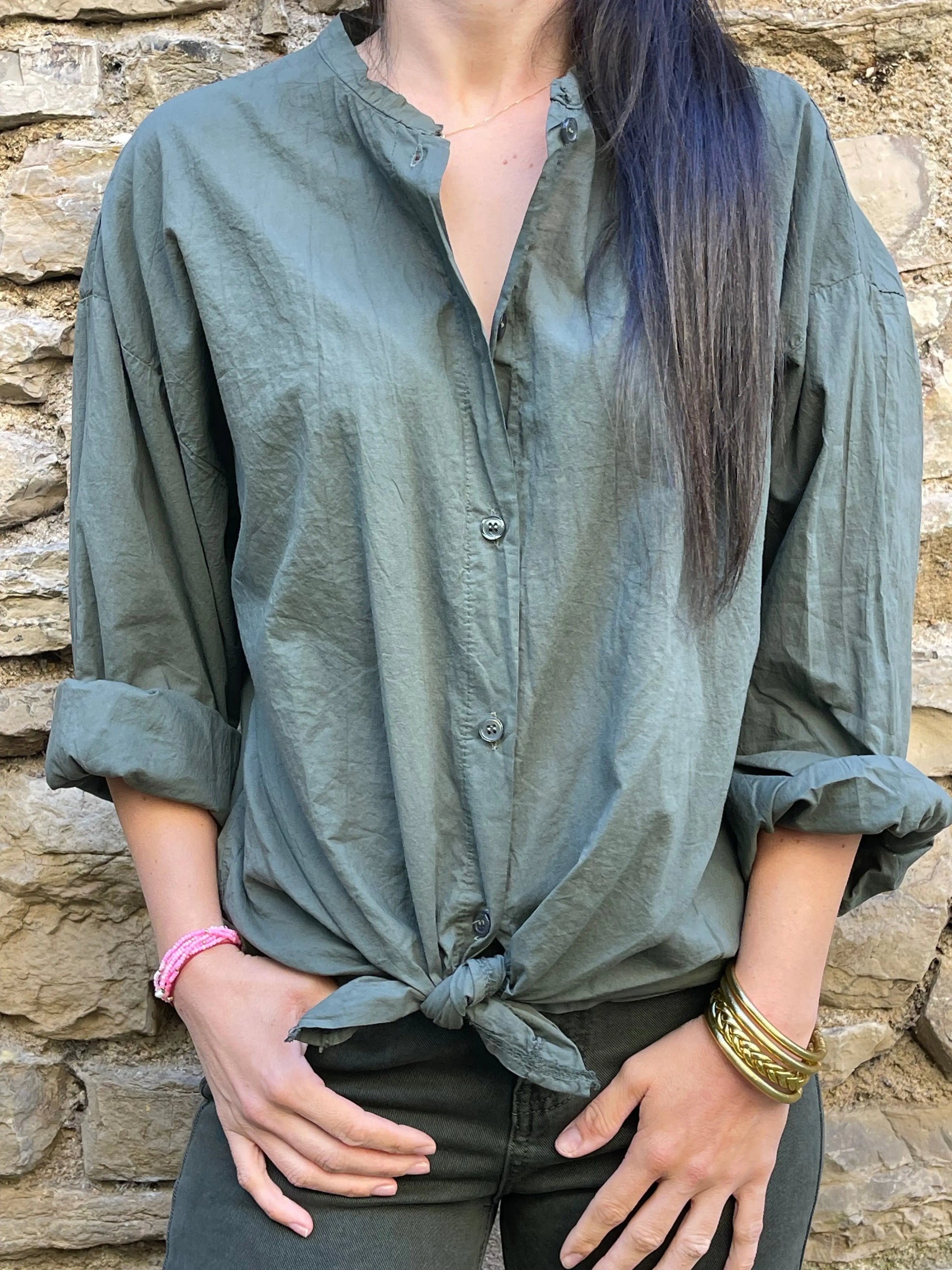 Chemise CAMILLE - Kaki Marguerite