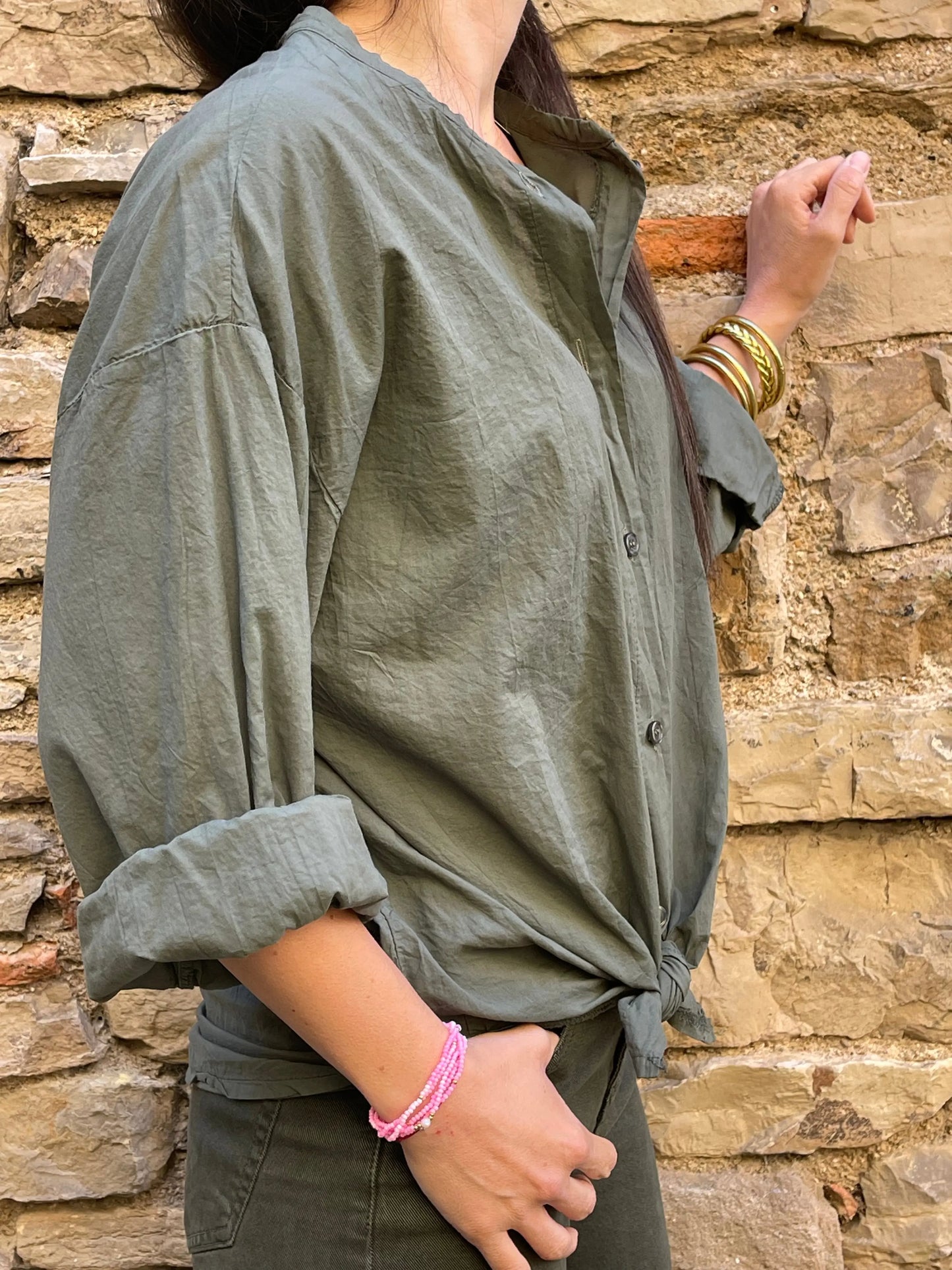 Chemise CAMILLE - Kaki Marguerite