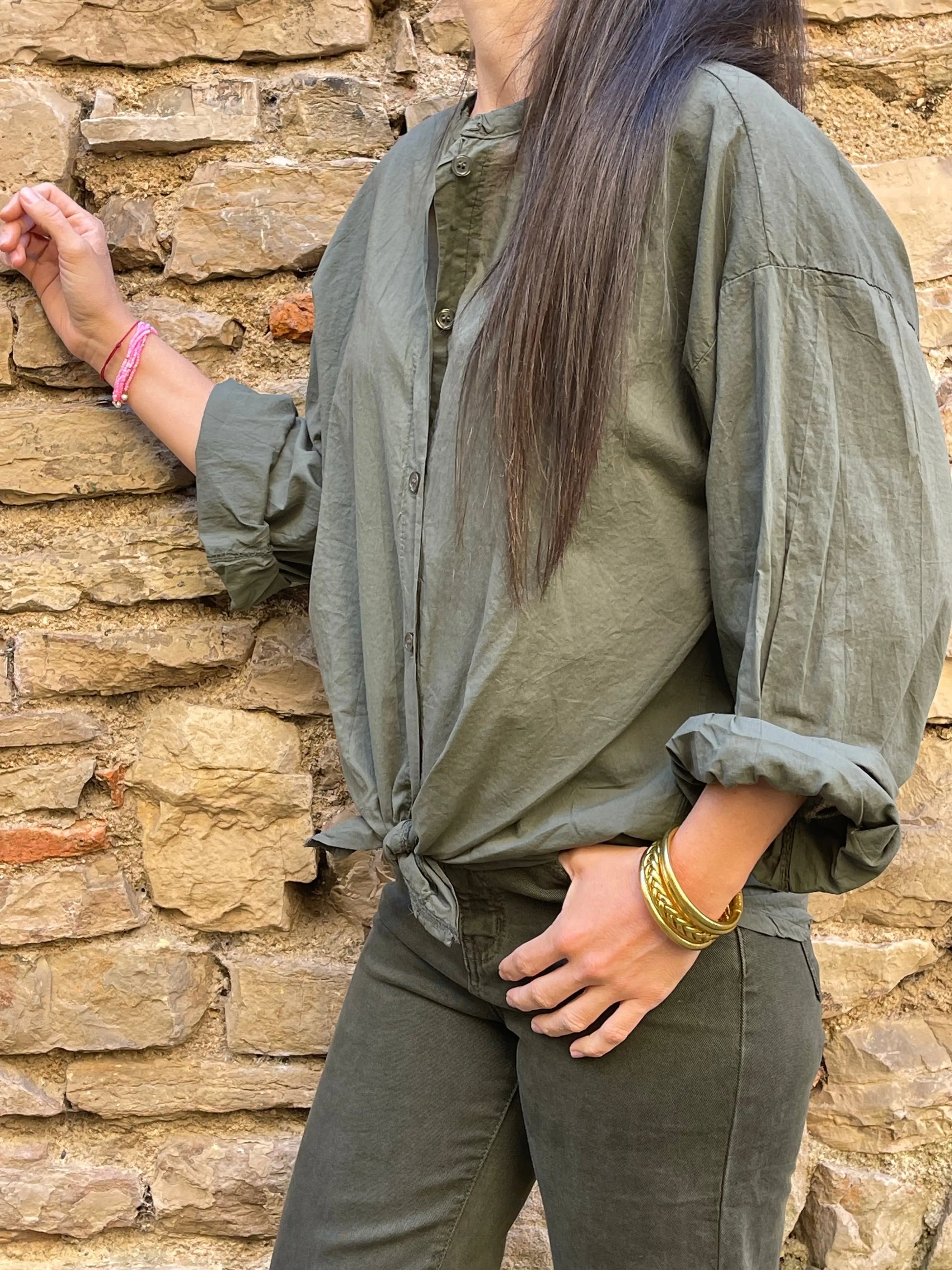 Chemise CAMILLE - Kaki Marguerite