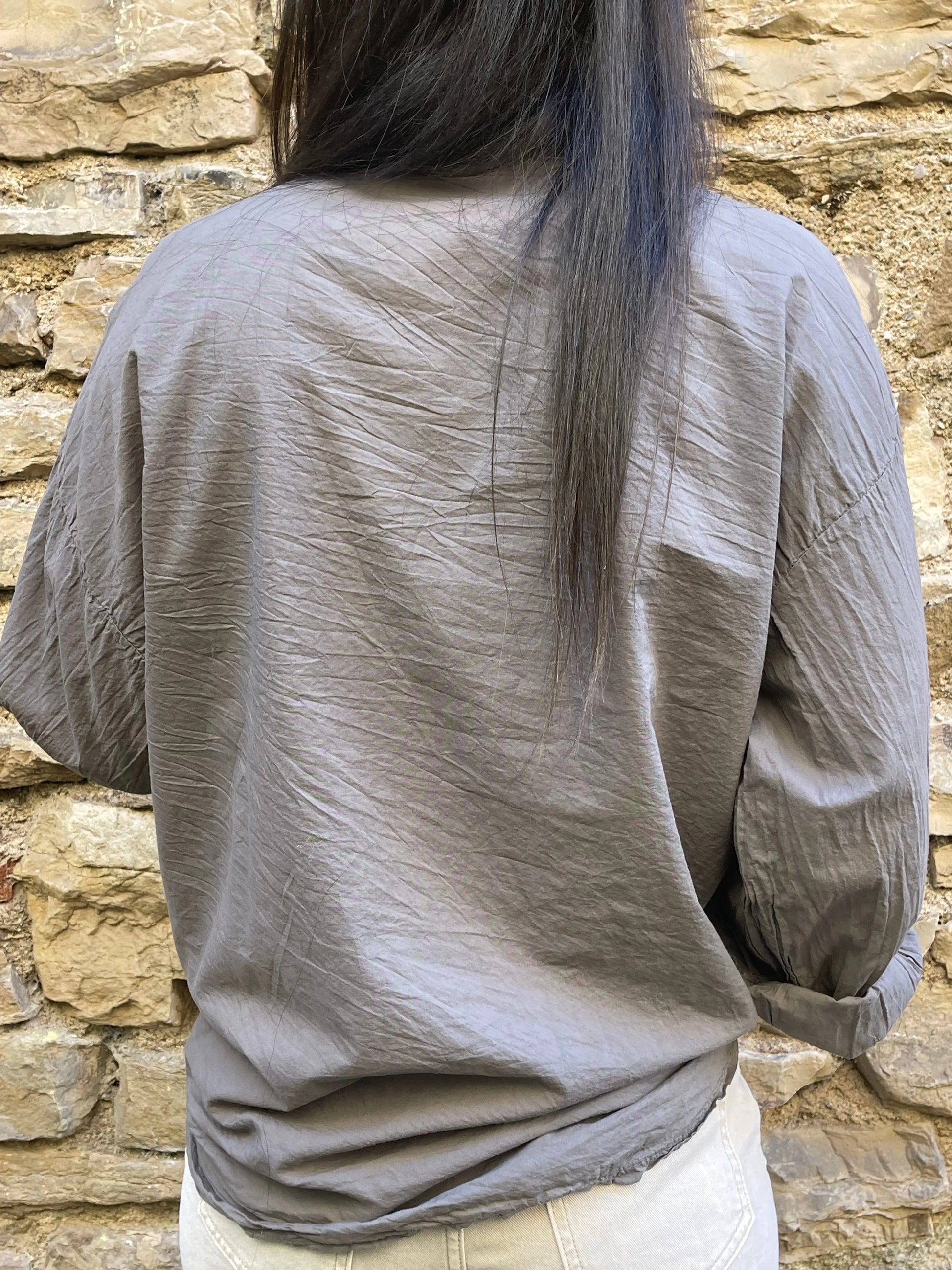 Chemise CAMILLE - Taupe Marguerite