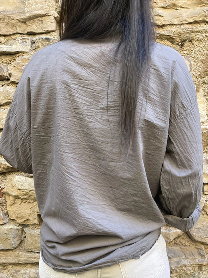 Chemise CAMILLE - Taupe Marguerite