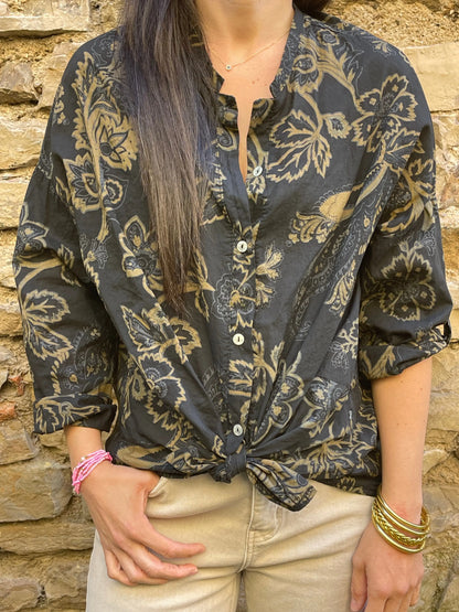 Chemise EMY - Noir Marguerite