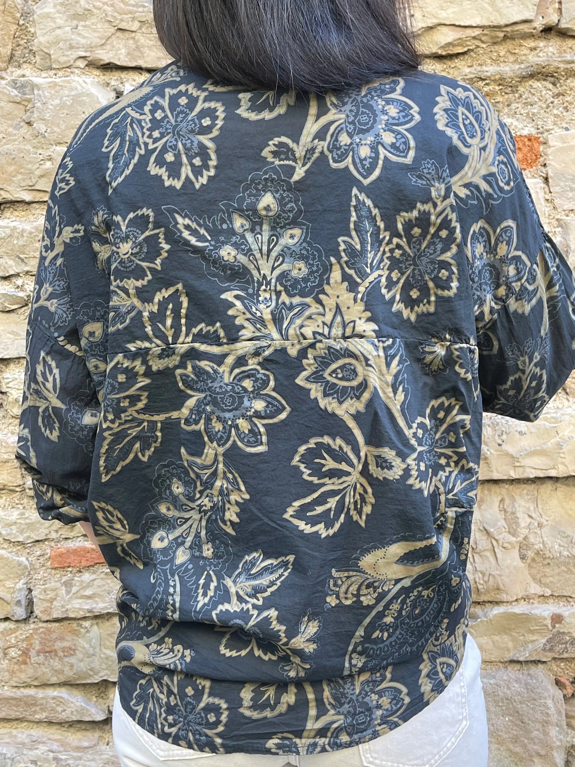 Chemise EMY - Noir Marguerite