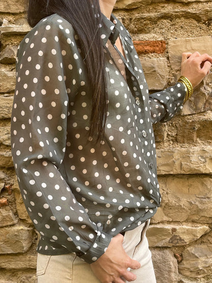 Chemise POIS - Kaki Marguerite