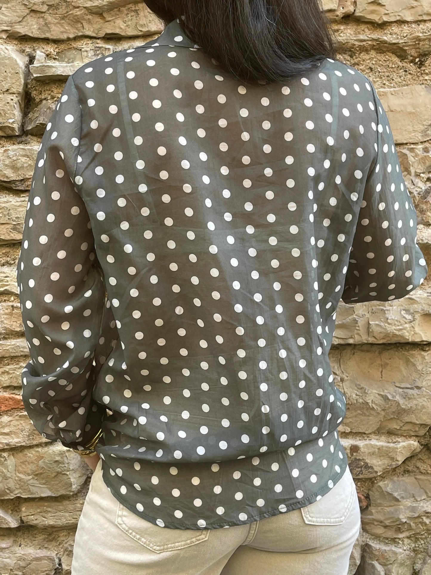 Chemise POIS - Kaki Marguerite