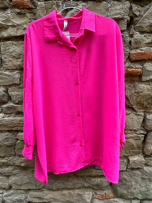 Chemise QUEEN - Fuchsia Marguerite