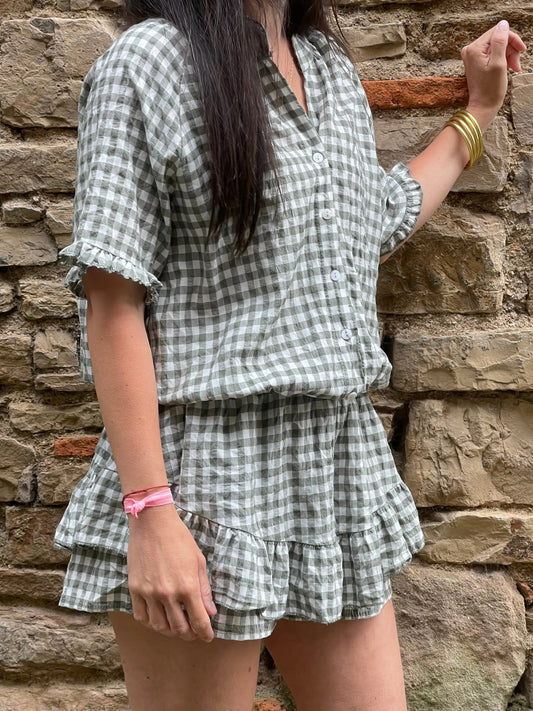 Combishort PALOMA - Kaki Marguerite