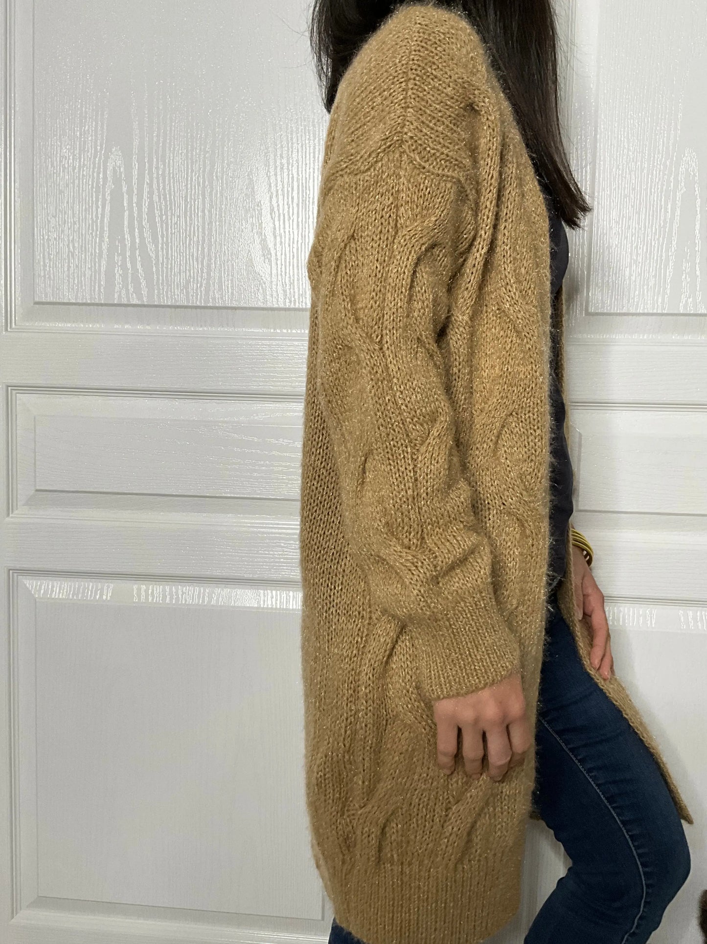 Gilet ANABELLE - Camel Marguerite