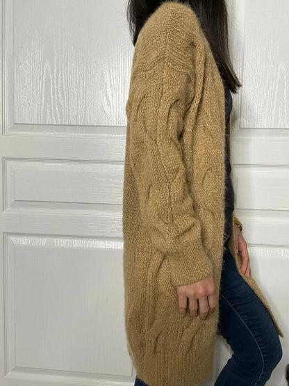 Gilet ANABELLE - Camel Marguerite