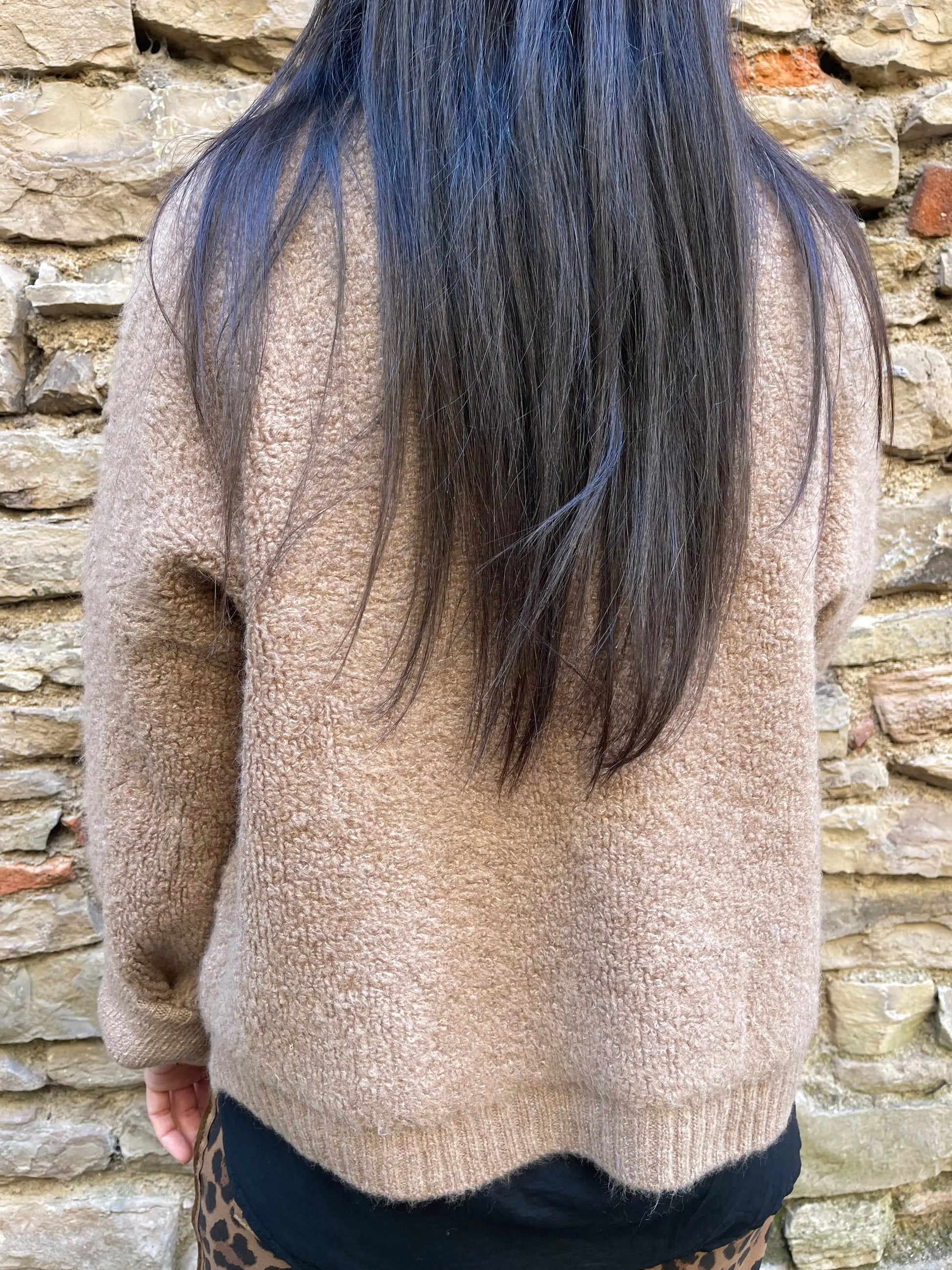 Gilet DANY - Camel Marguerite