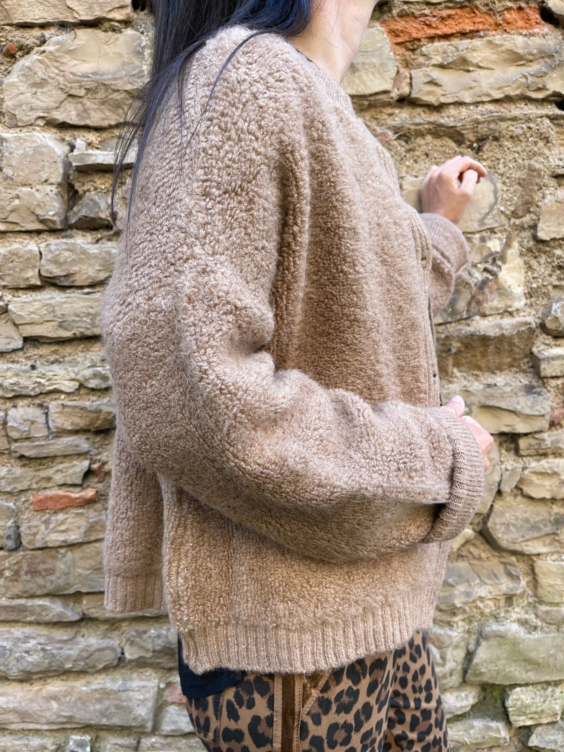 Gilet DANY - Camel Marguerite