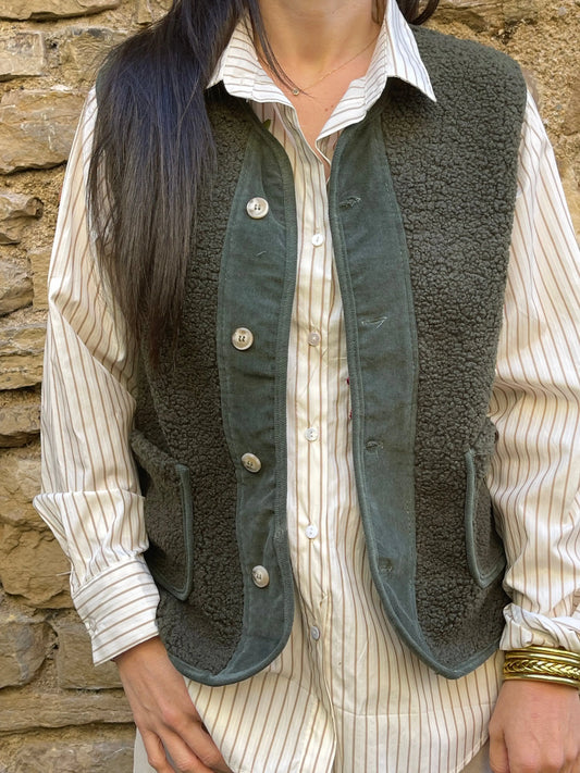 Gilet DOUDOU - Kaki Marguerite